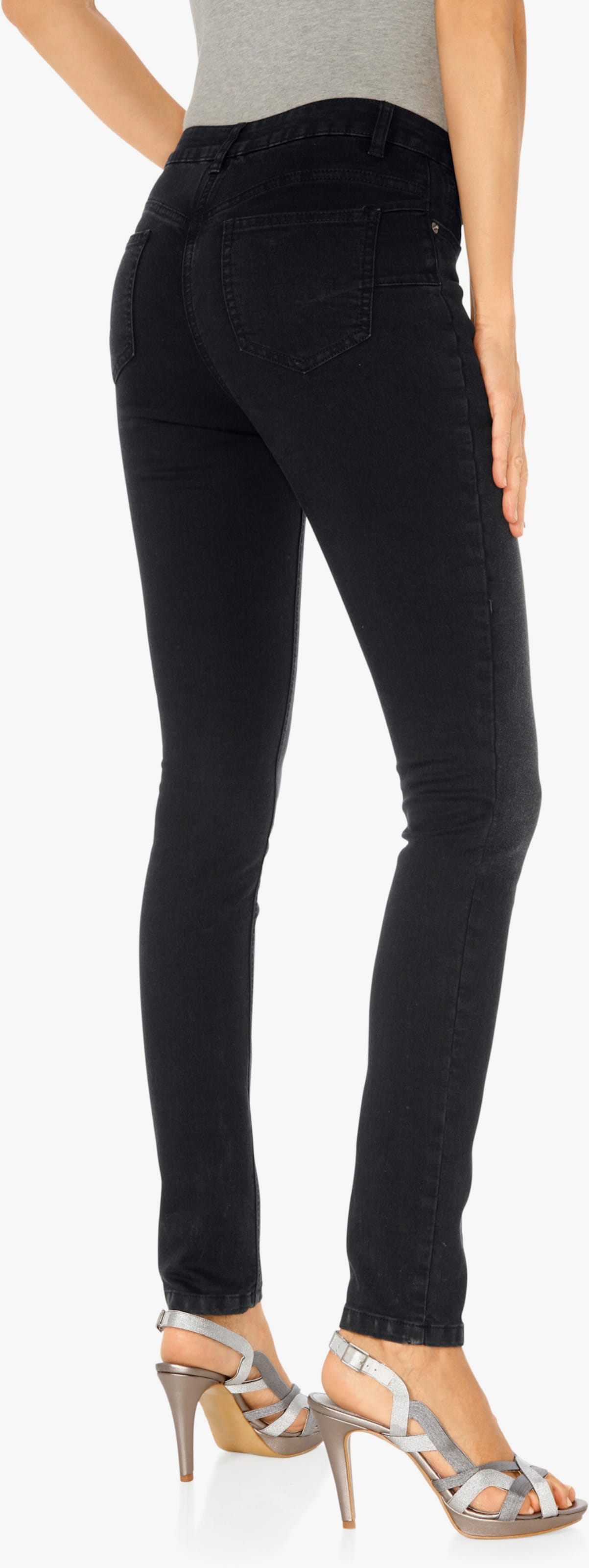 heine Jeans effet ventre plat - noir denim