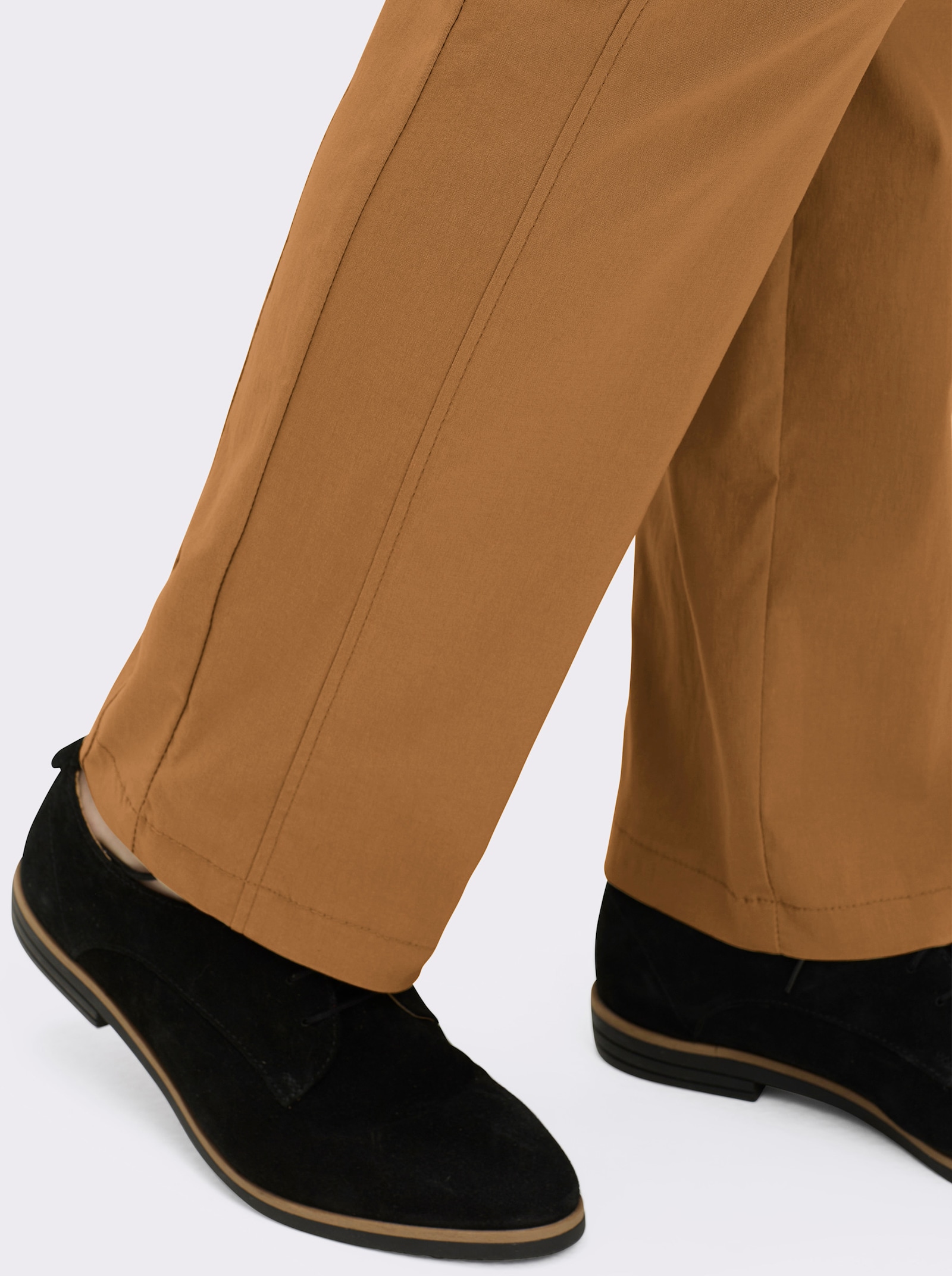 Stehmann Comfort line Hose mit Dehnbund, Viskose-Qualität - cognac