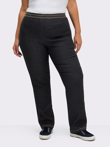 Stretch-Jeans - black-denim
