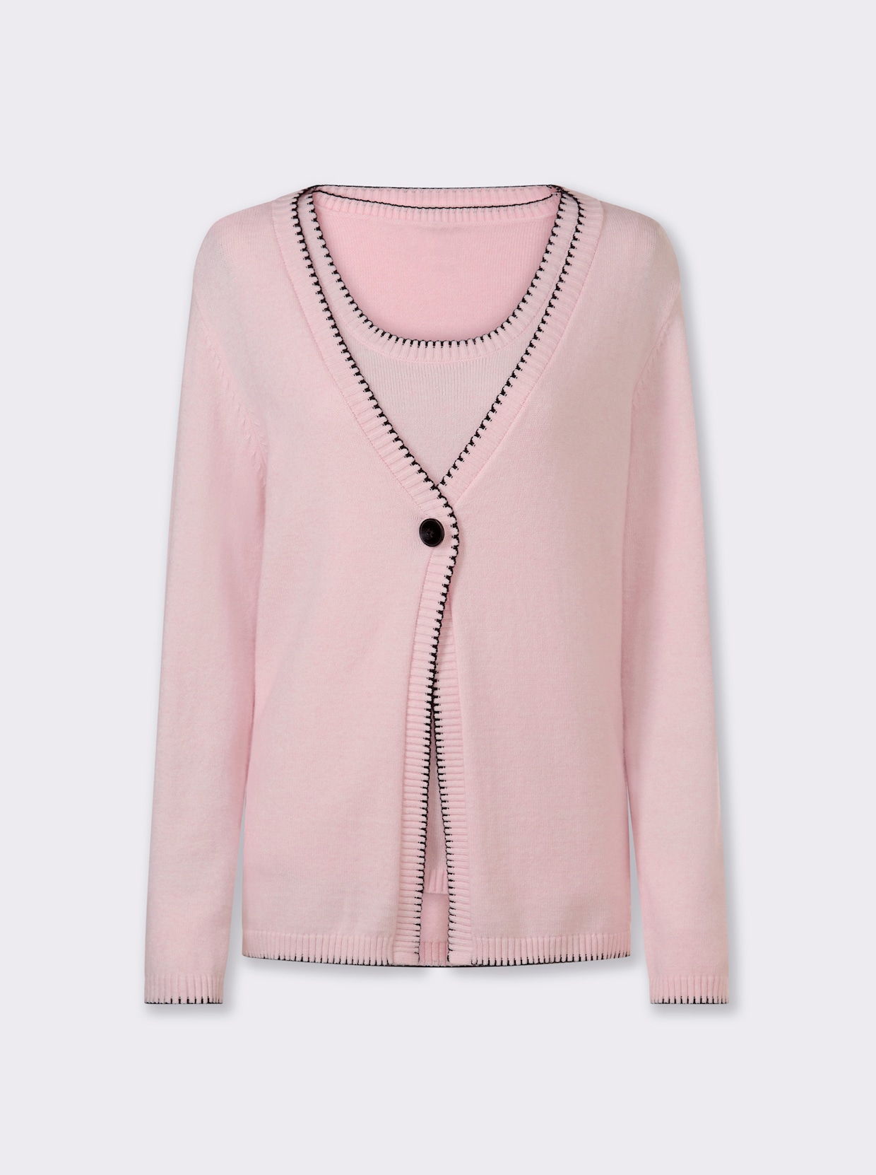 heine Twin-Set - hellrosé-meliert