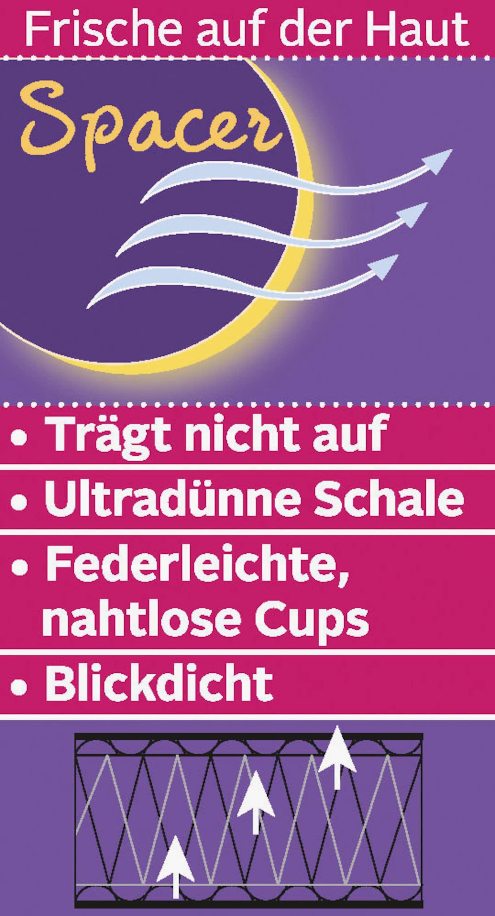 Nuance Schalen-BH - weiß