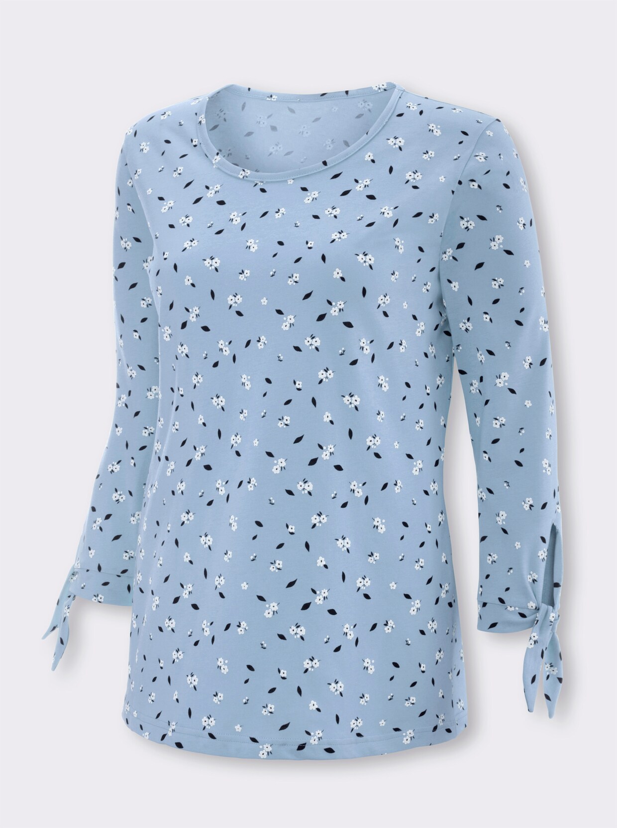 Shirt met 3/4-mouw - bleu geprint