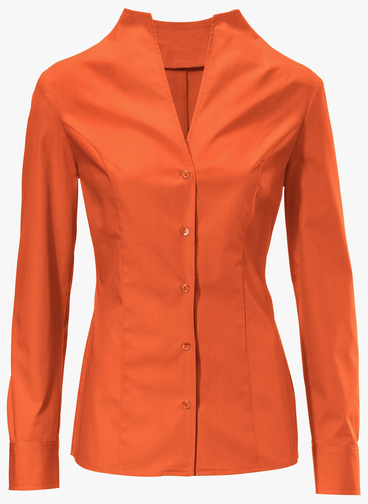 heine Blouse met opstaande kraag - oranje