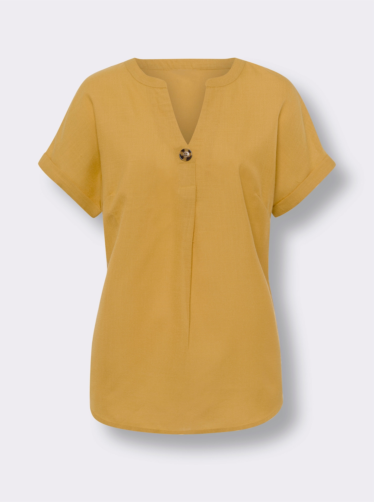 Comfortabele blouse - oker