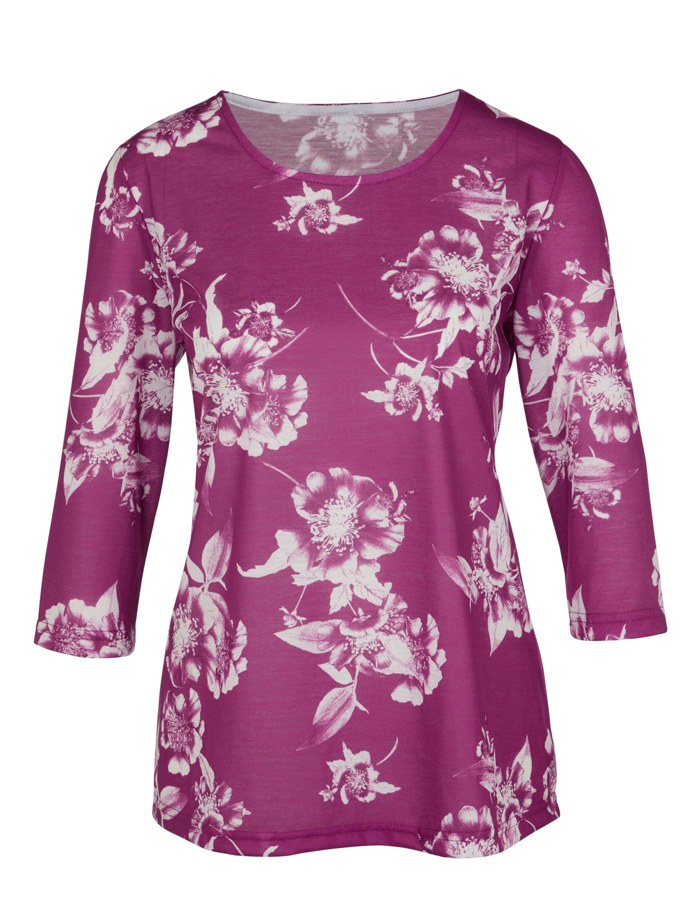 Shirt - magenta-bedruckt