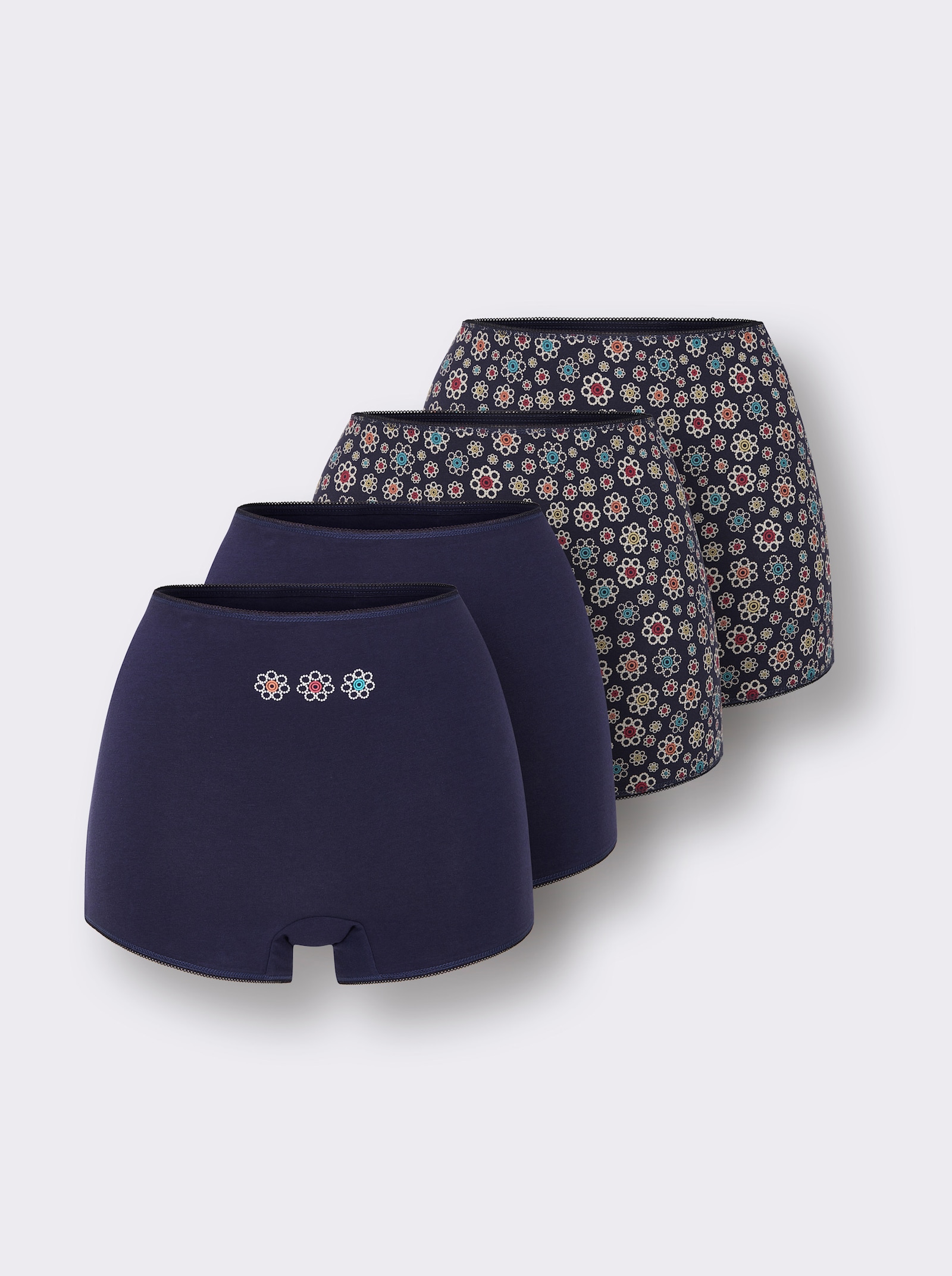 wäschepur Panty - marine + marine-bedruckt