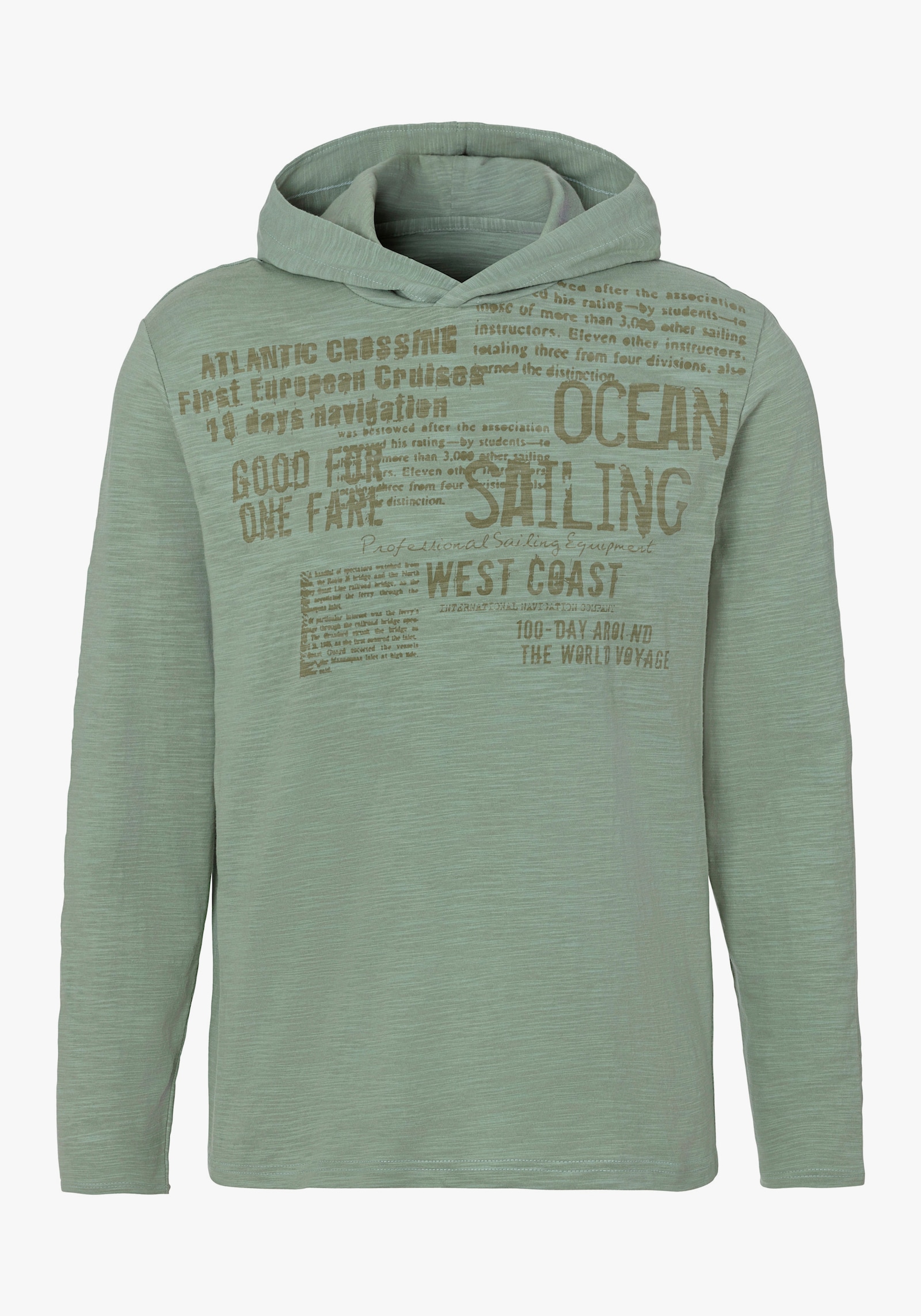 John Devin Kapuzenshirt - salbei bedruckt