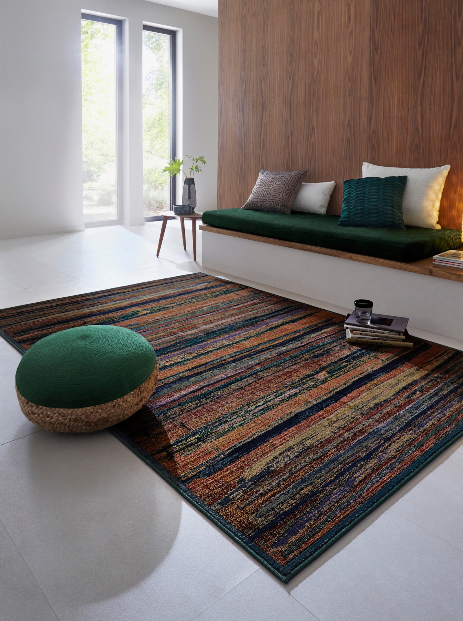 heine home Tapijt - groen/bont