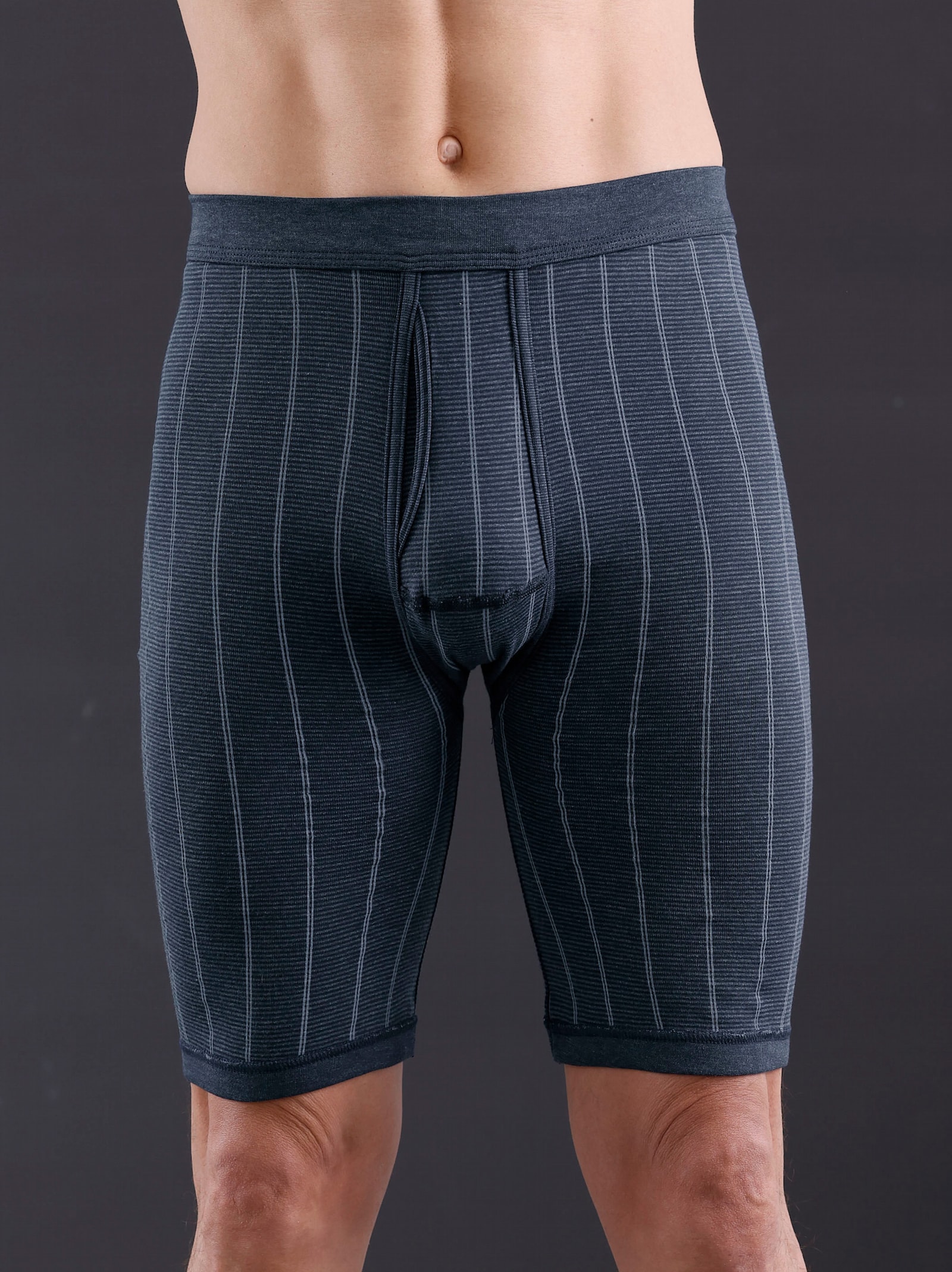 wäschepur men Hose knielang - marine-gestreift