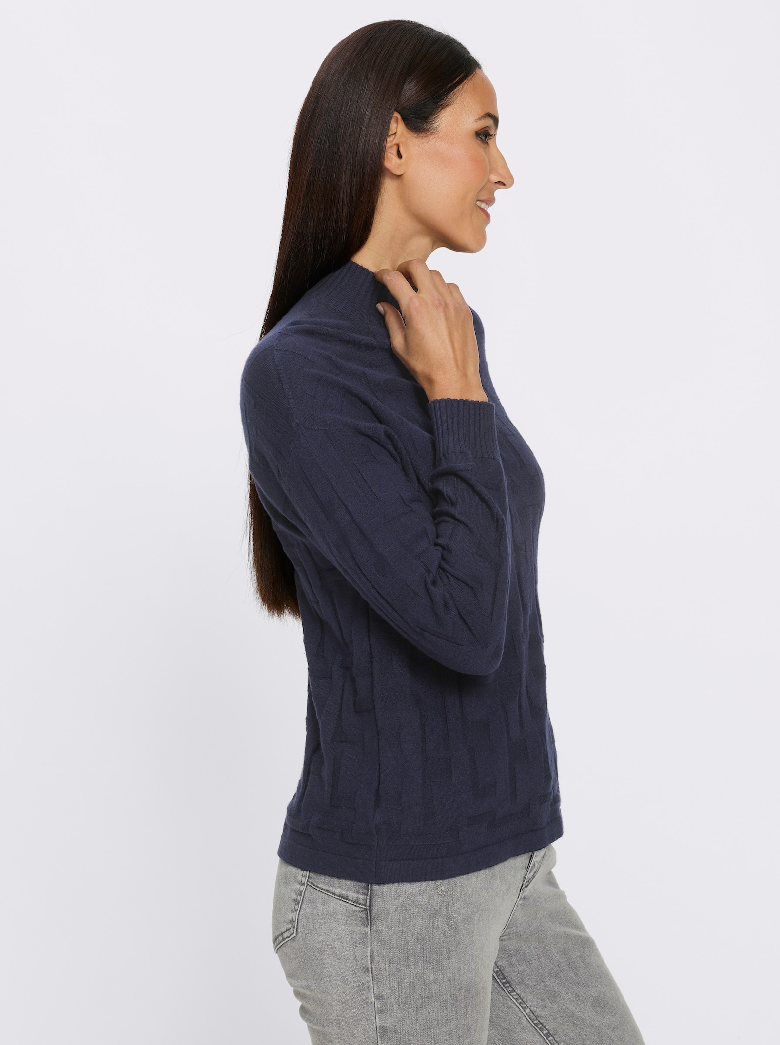 heine Jacquardpullover - marine