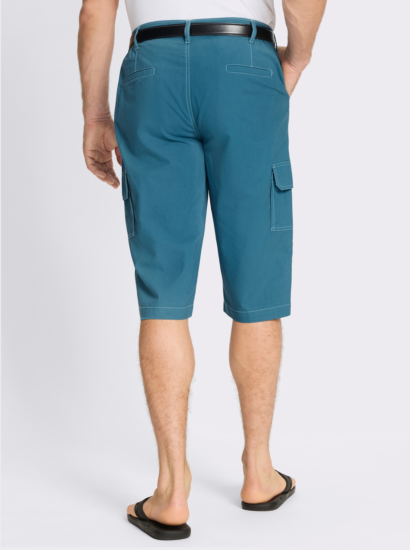 Bermudas aus Baumwoll-Twill - topas
