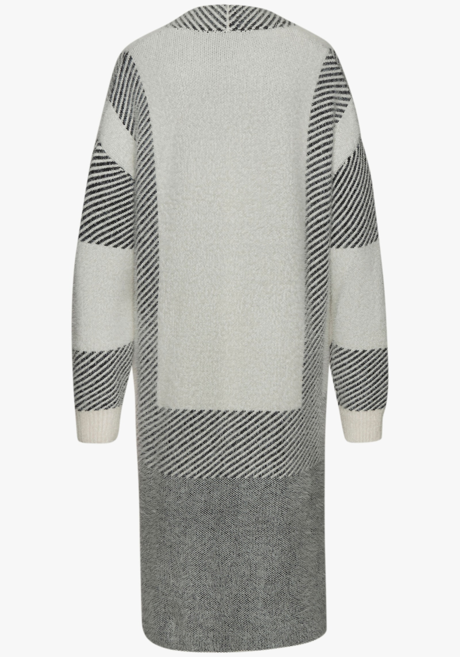 LASCANA Veste longue en tricot - crème-noir