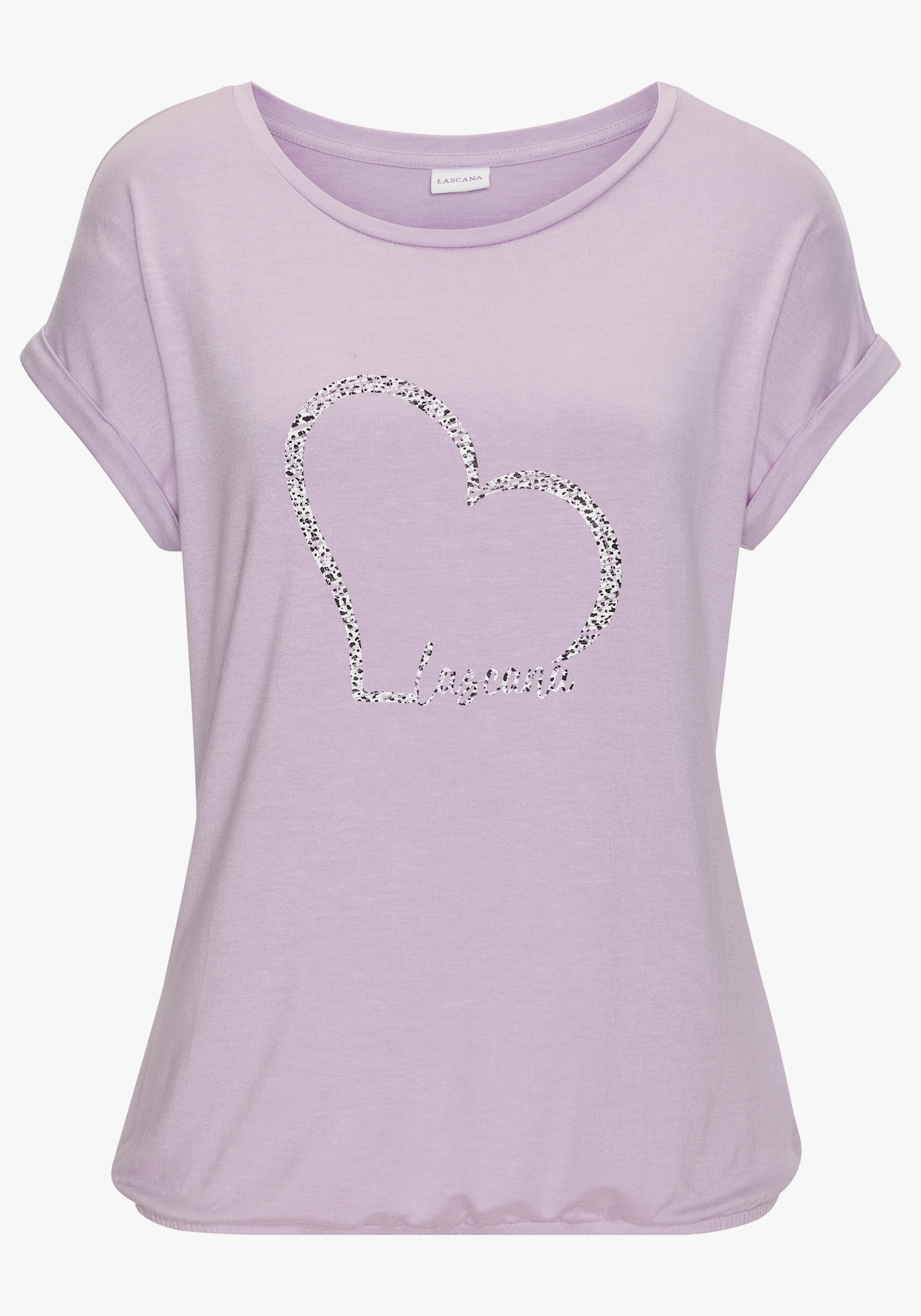 LASCANA Shirt met korte mouwen - paars