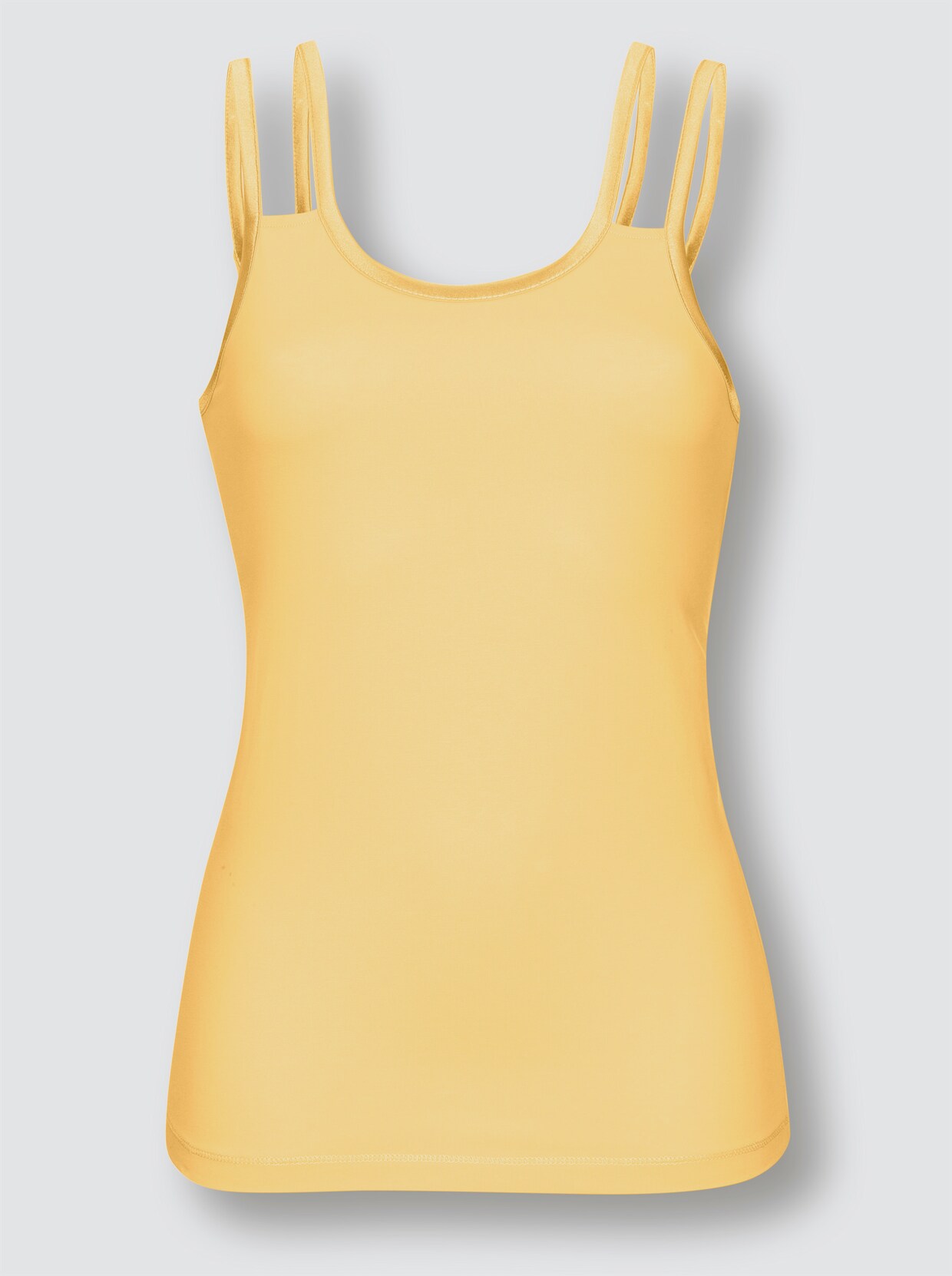 wäschepur Trägertop - weiß + gelb