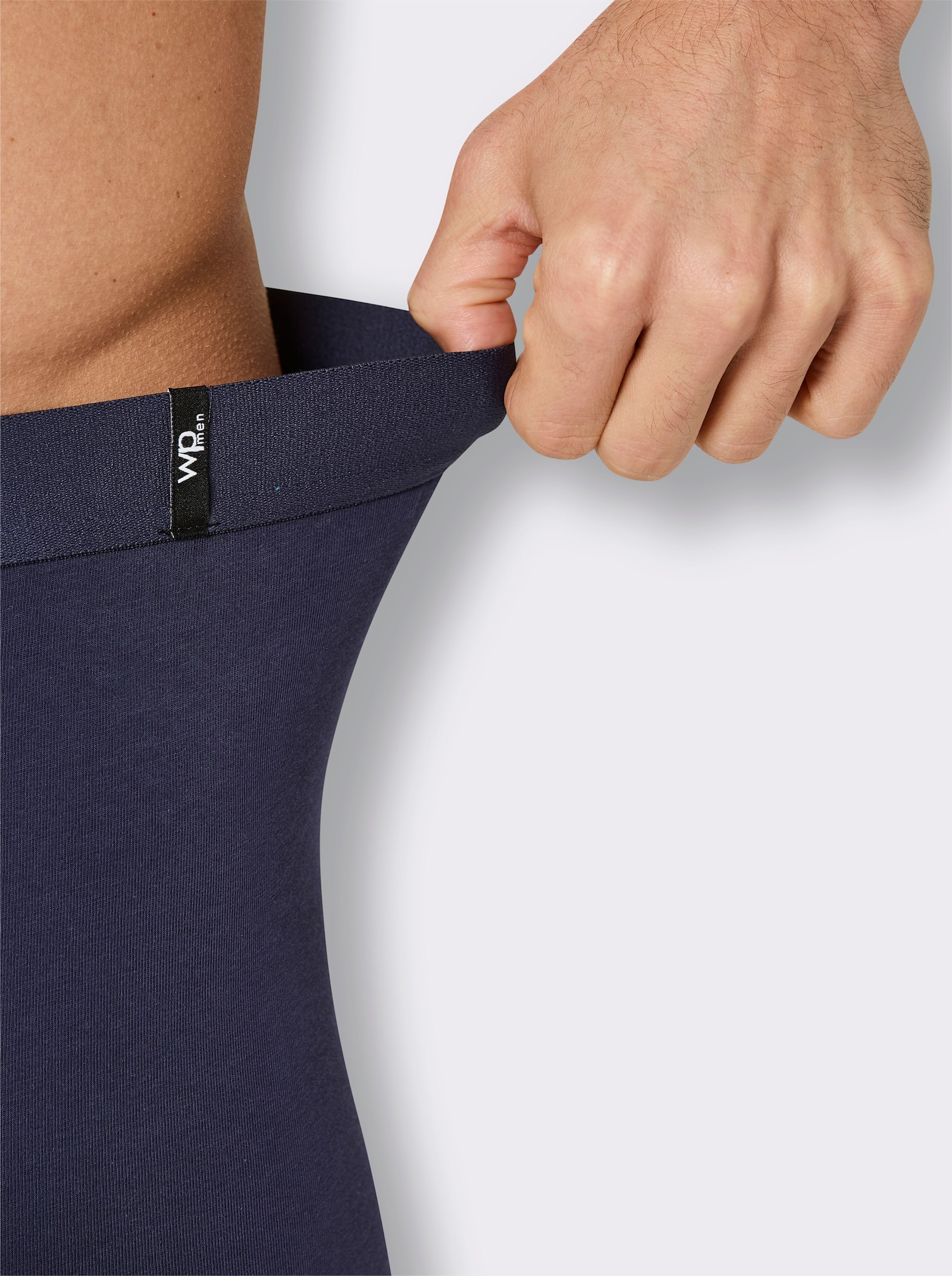 wäschepur men Pants - marine + anthrazit-meliert