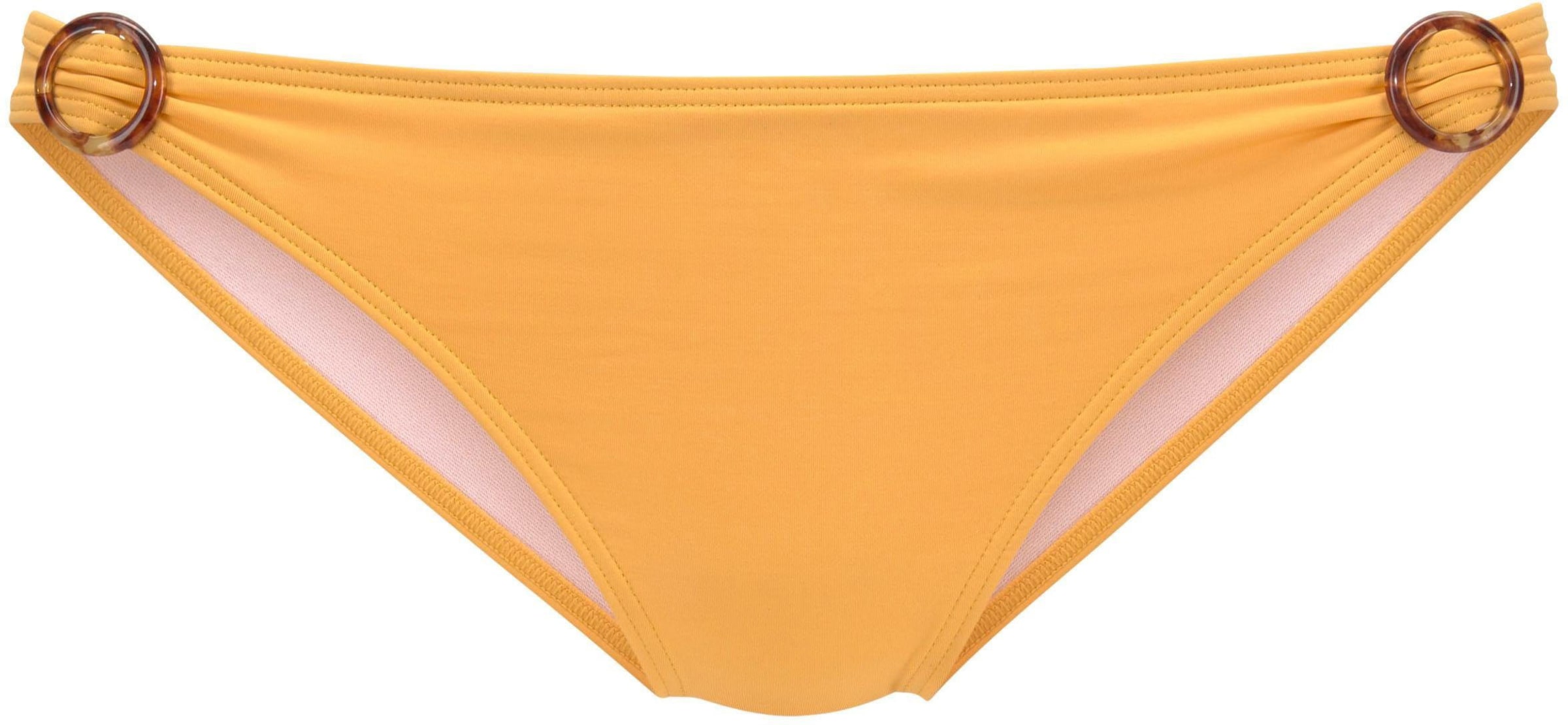 OLIVER günstig Kaufen-Bikini-Hose in gelb von s.Oliver. Bikini-Hose in gelb von s.Oliver <![CDATA[Bikini-Hose von S.Oliver Beachwear. Mit 2 seitlichen Zierringen. Zierringe in Horn-Optik in einer wunderbaren Microfaserqualität. Obermaterial: 84% Polyamid, 16% Elasthan. Futter