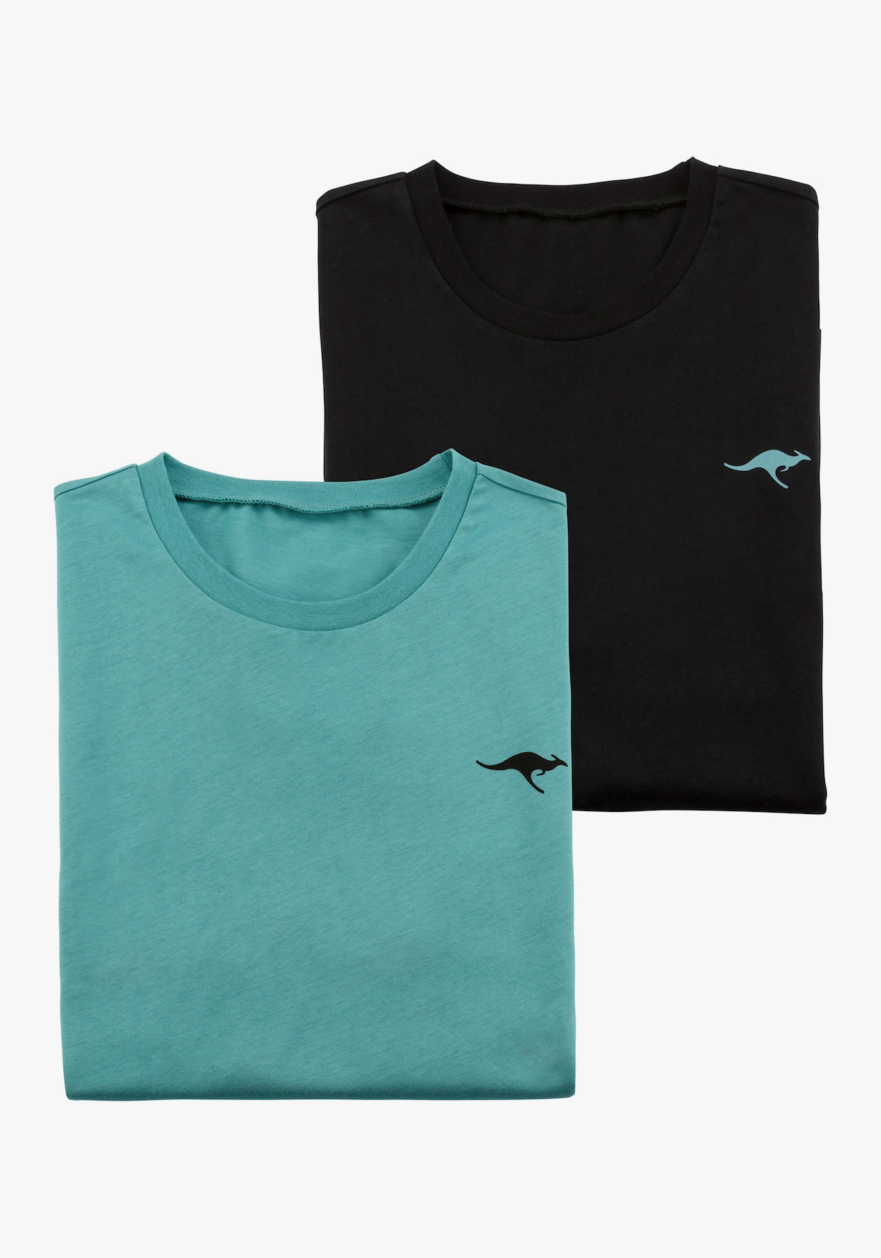 KangaROOS T-Shirt - petrol, schwarz