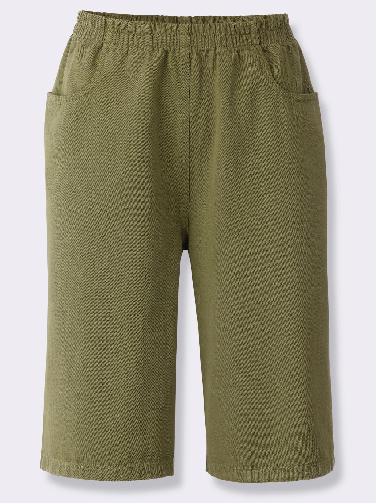 Bermudas mit Rundum-Dehnbund - oliv