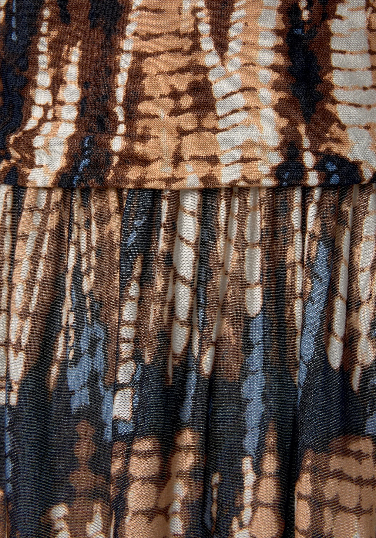 Buffalo Robe longue - marine imprimé