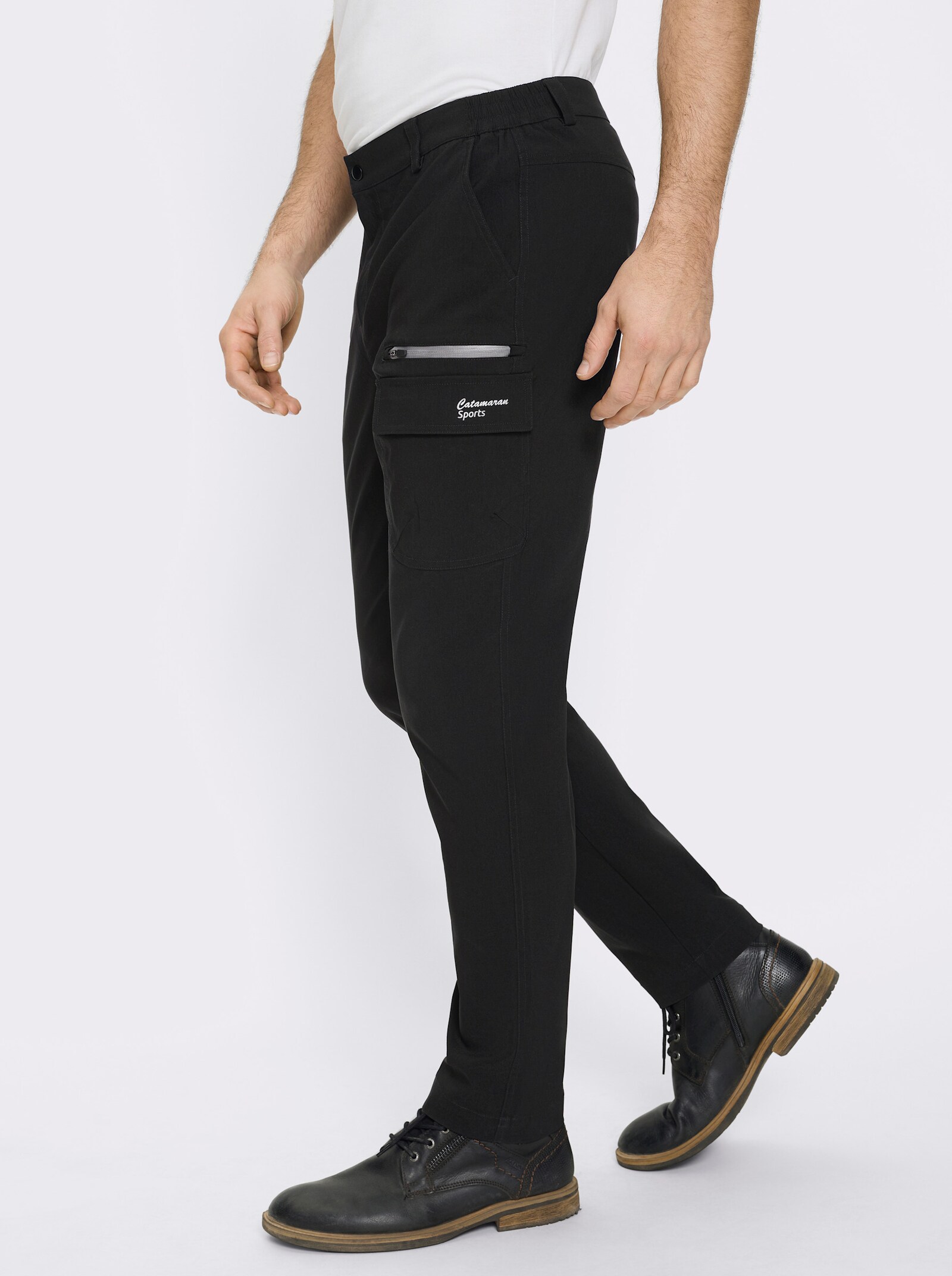 Catamaran Sports Funktionshose mit Cargo-Tasche - schwarz