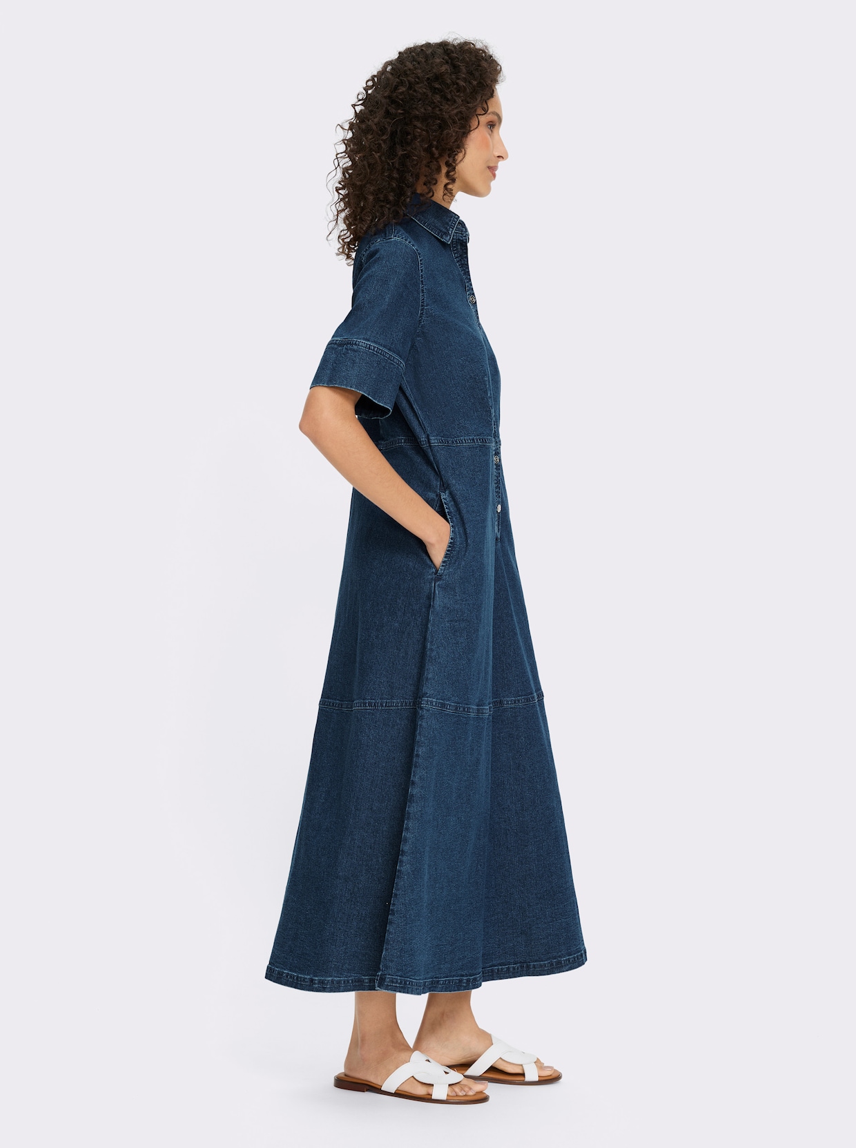 heine Jeanskleid - blue-stone-washed