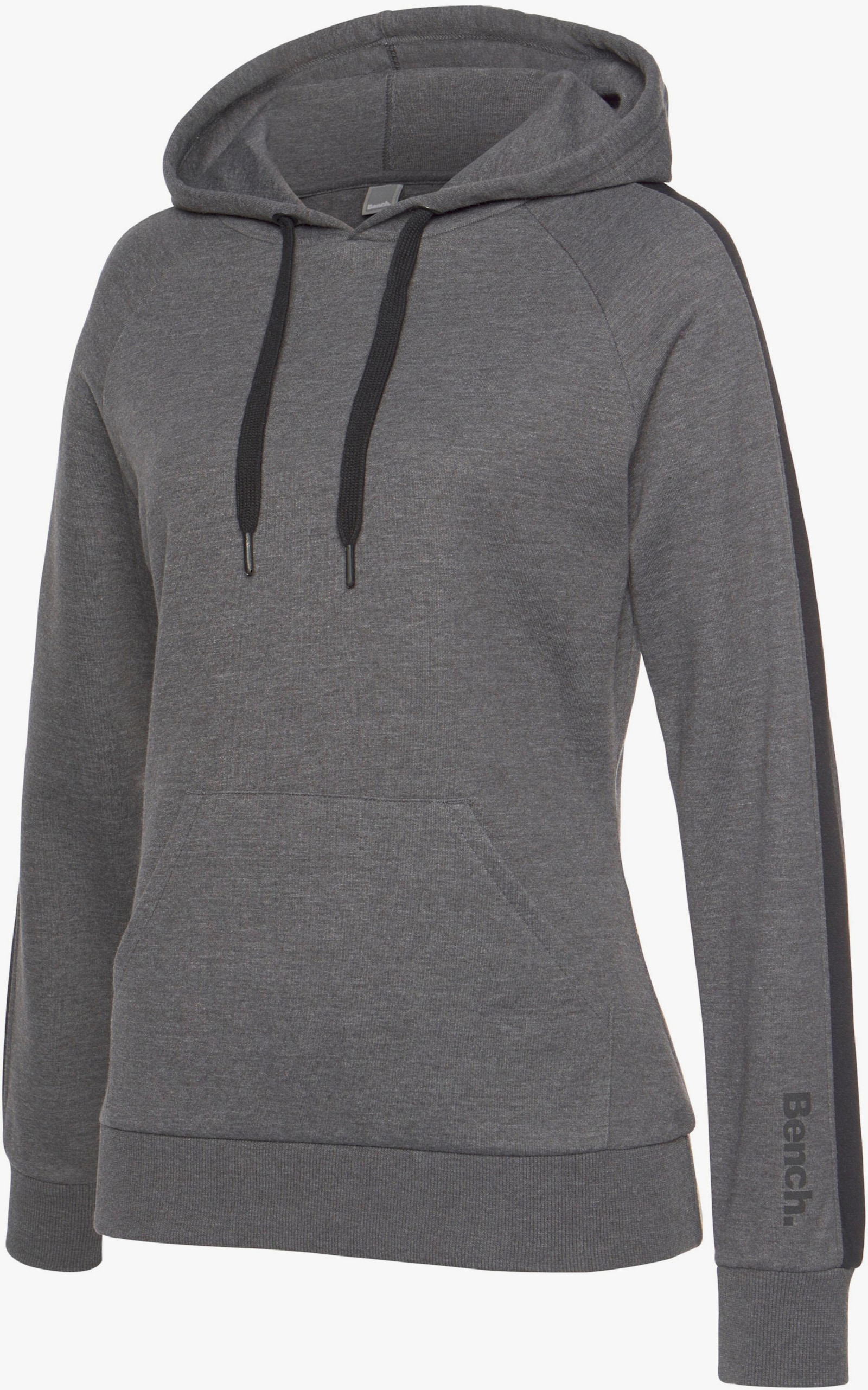 Bench. Loungewear Sweatshirt à capuche - anthracite-noir chiné