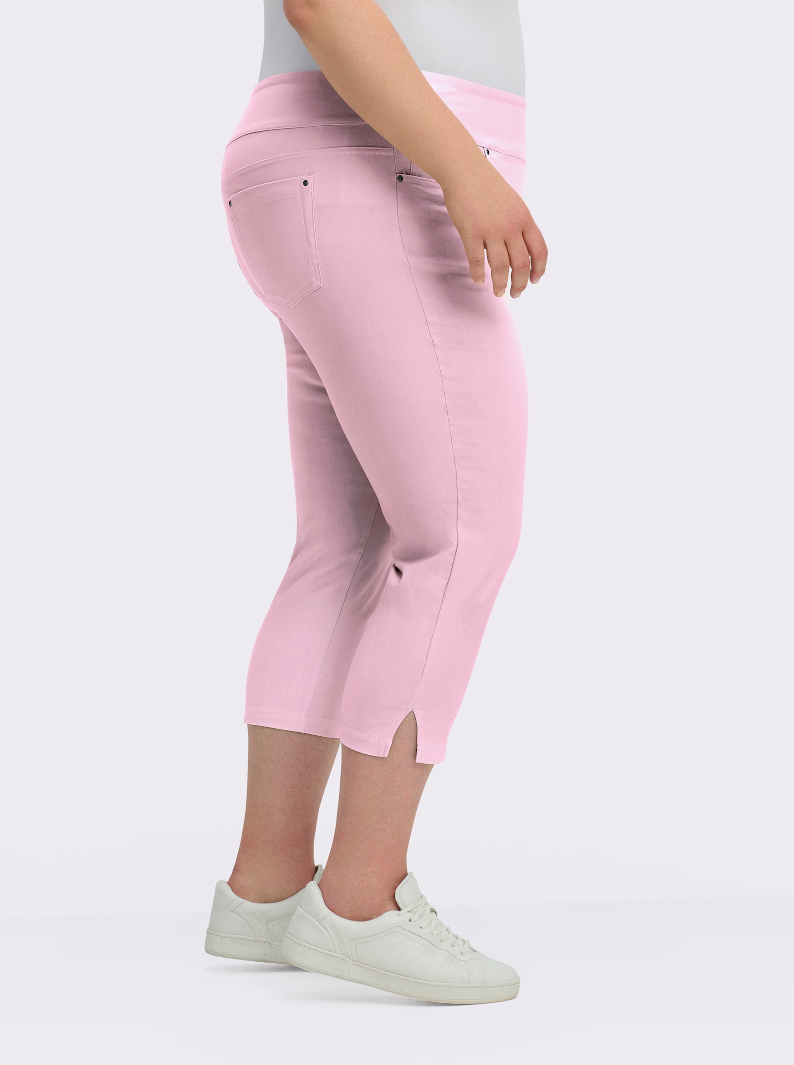 Stretch-Hose in Wadenlänge - rosé