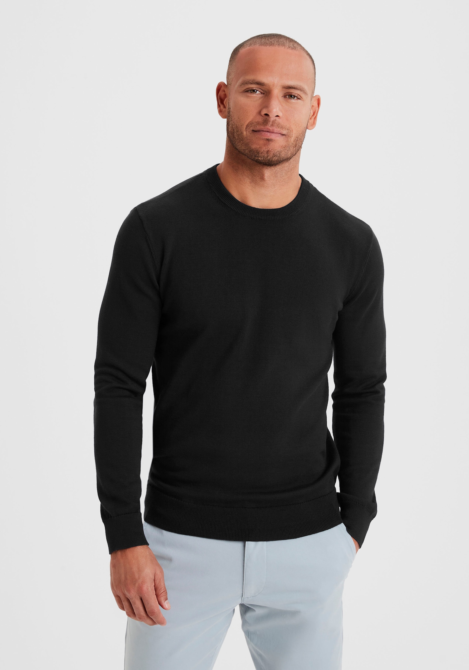 H.I.S Gebreide pullover - zwart