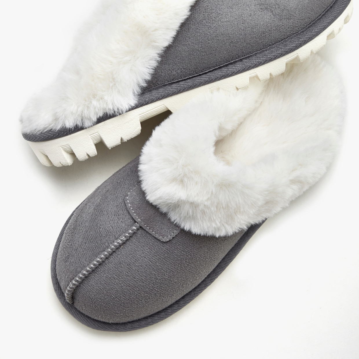 Vivance Chaussons en peluche - gris