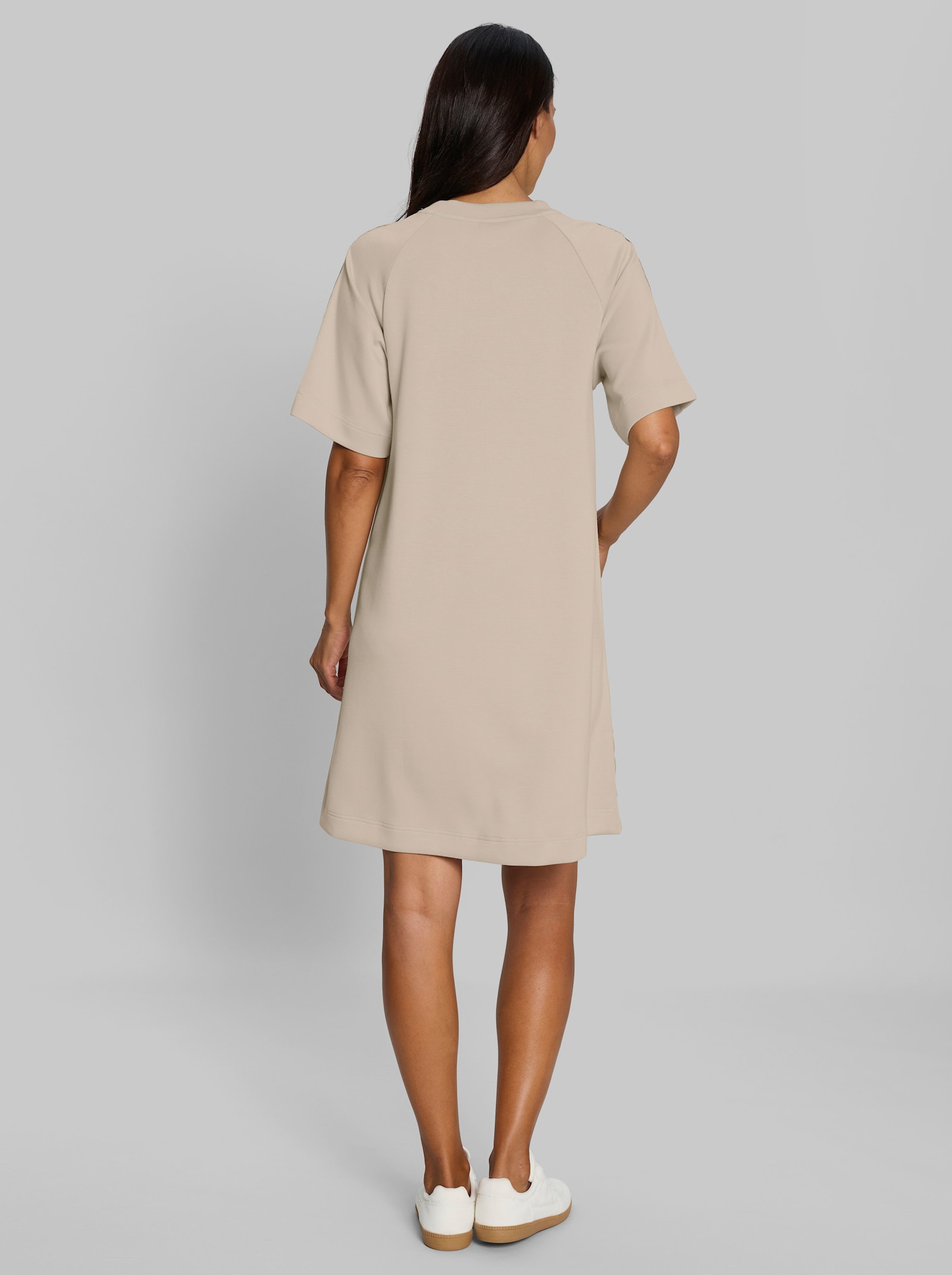 heine Sweatkleid in A-Form - sand