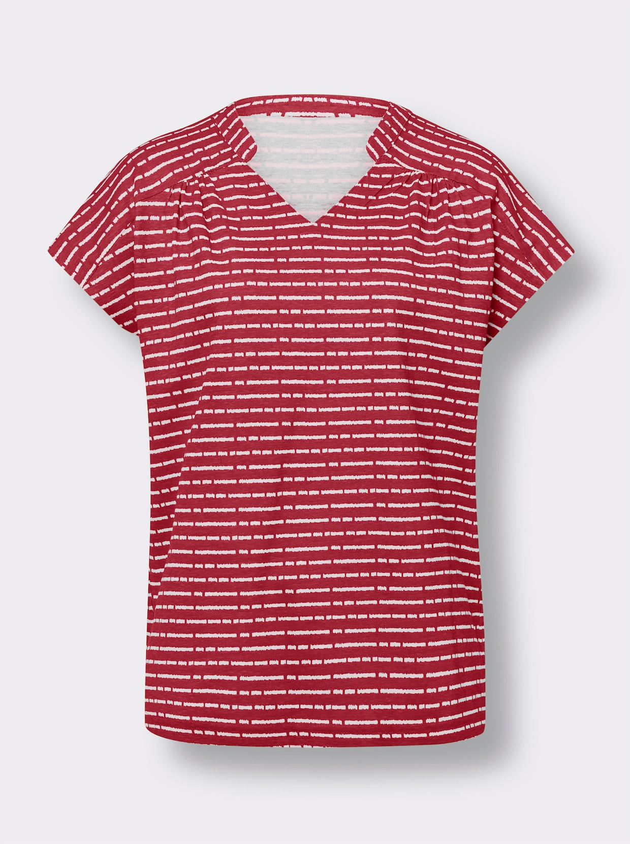 Shirt - rood/wit gestreept