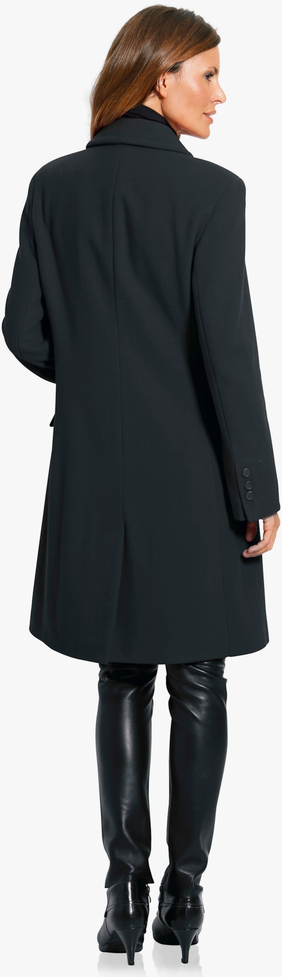 heine Manteau court avec épaulettes - noir