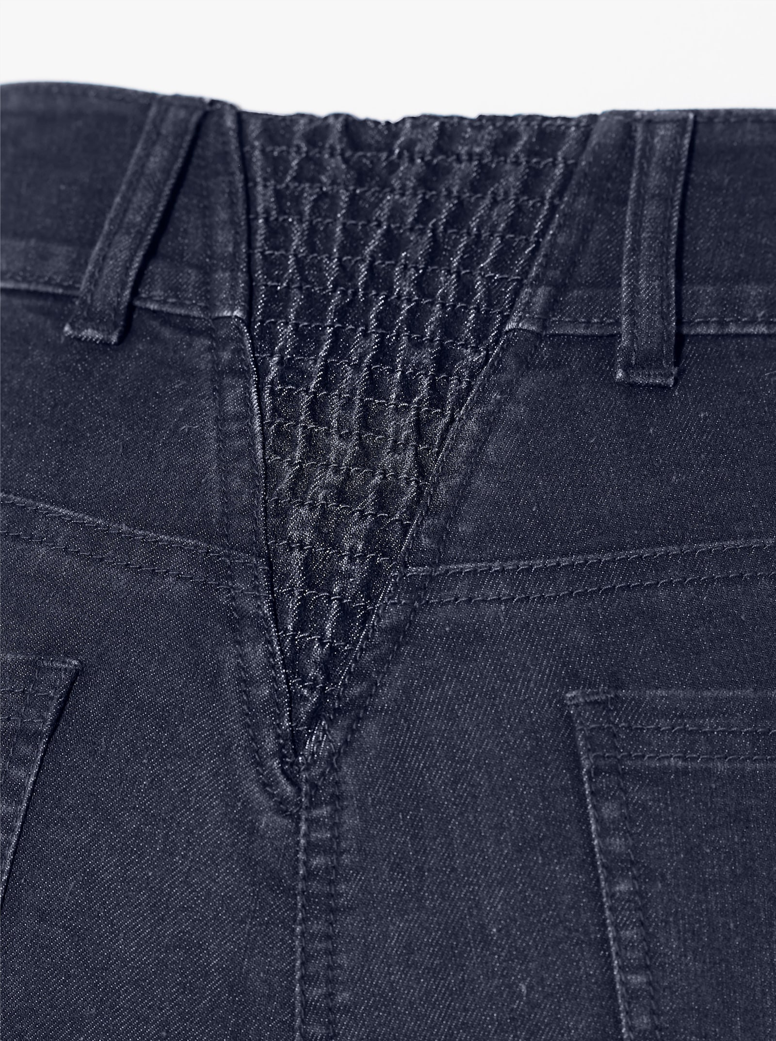 Džíny se strečovou vsadkou vzadu - tmavěmodrá