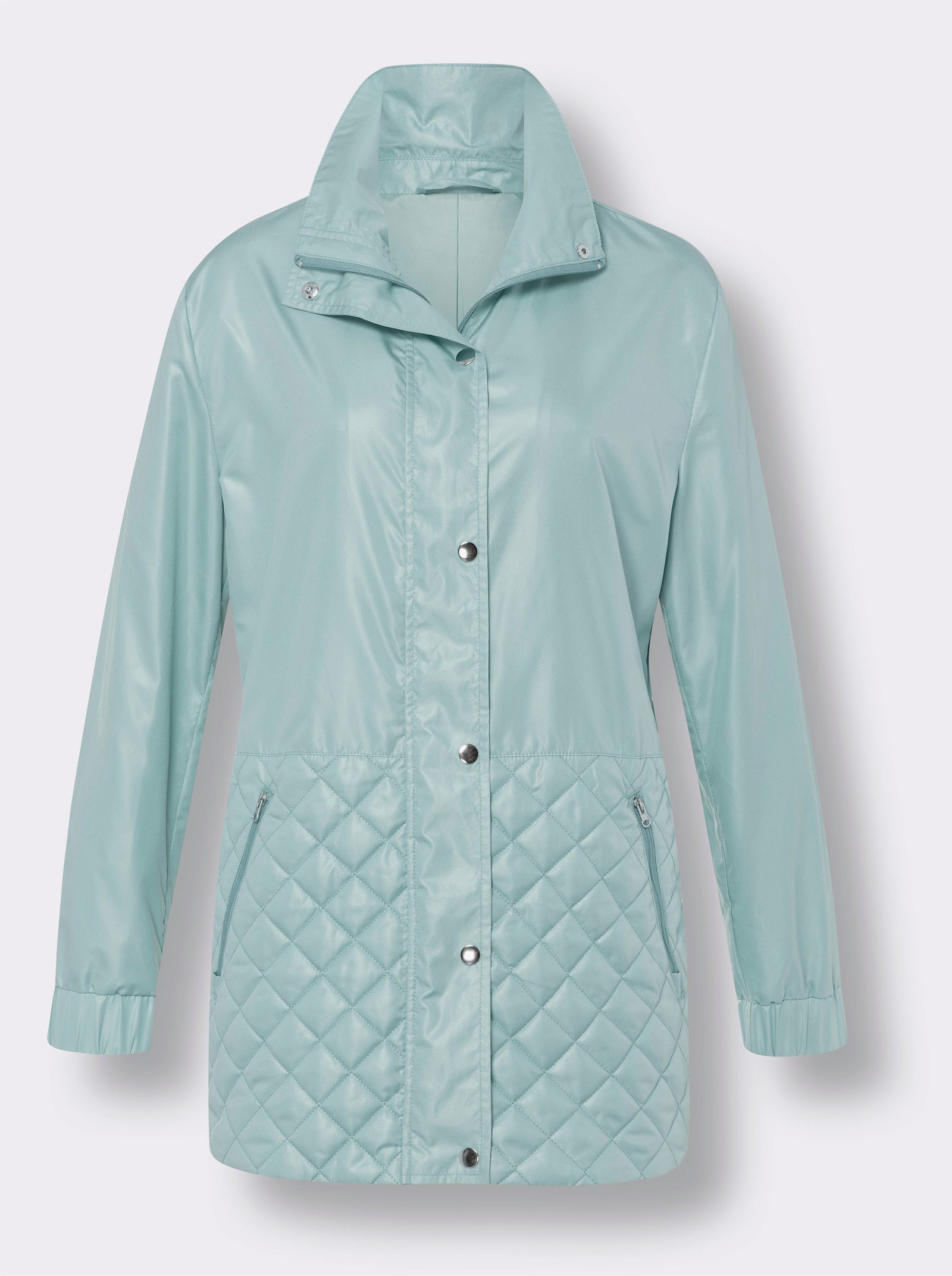 Jacke mit Stepp-Muster - kalkmint