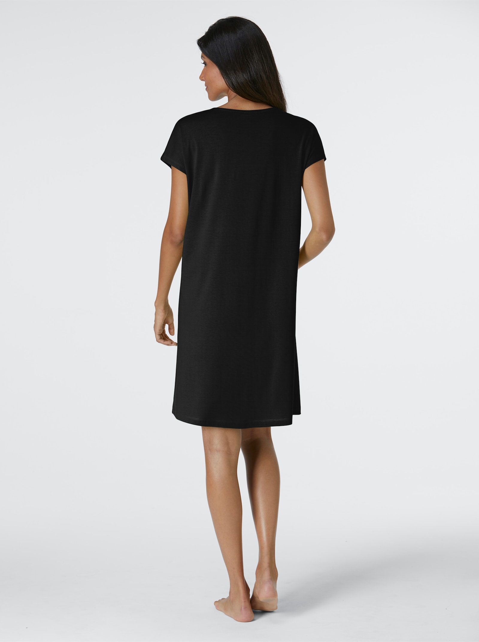 wäschepur Slaapshirts met oversized snit - Appelgroen + zwart