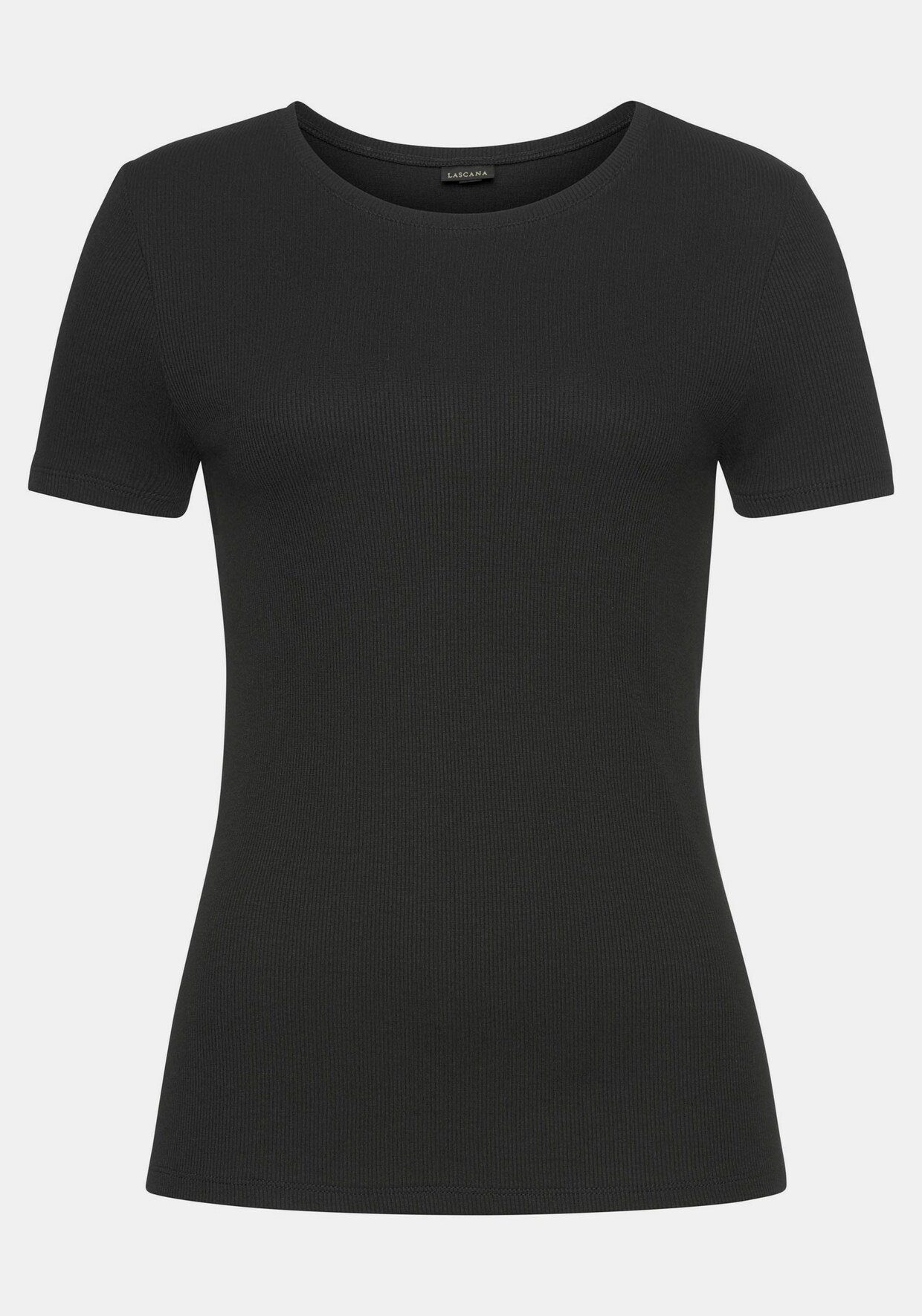 LASCANA T-Shirt - 1x weiß + 1x schwarz