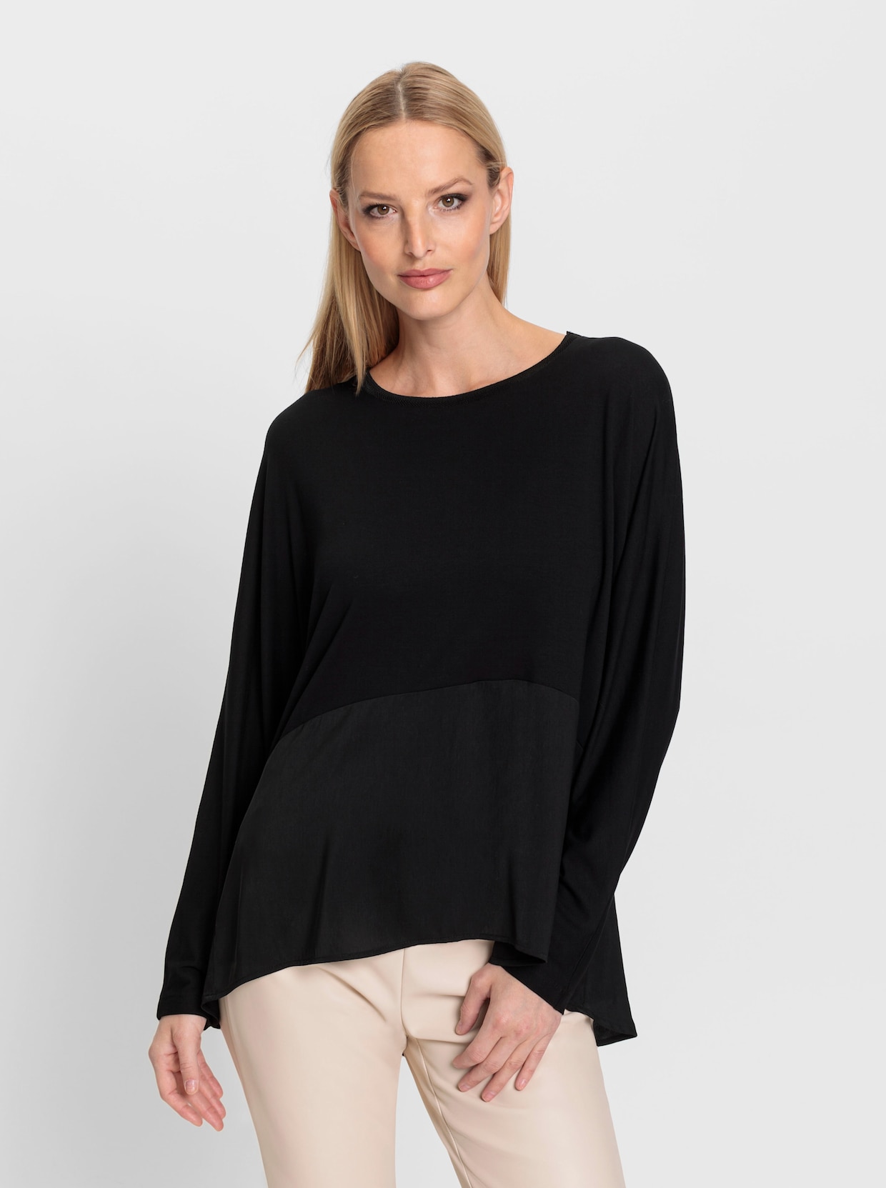 heine Vleermuisshirt - zwart