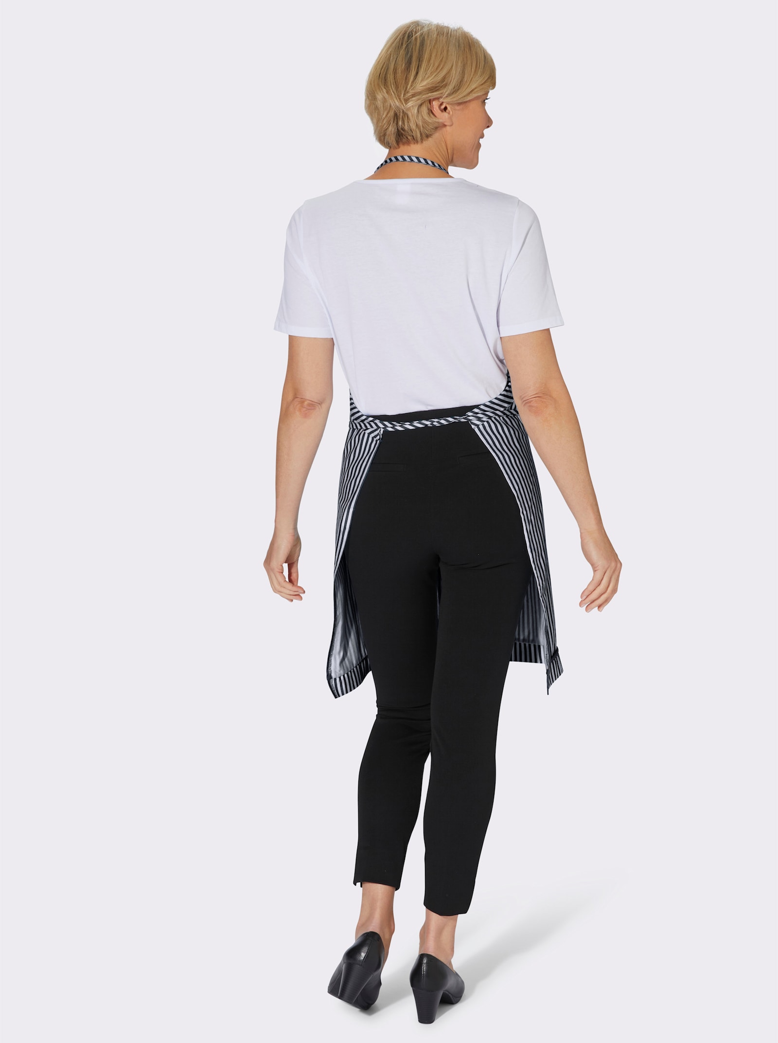 Zástera, náprs., vrecko vpr. - námornícka modrá pásikovaná