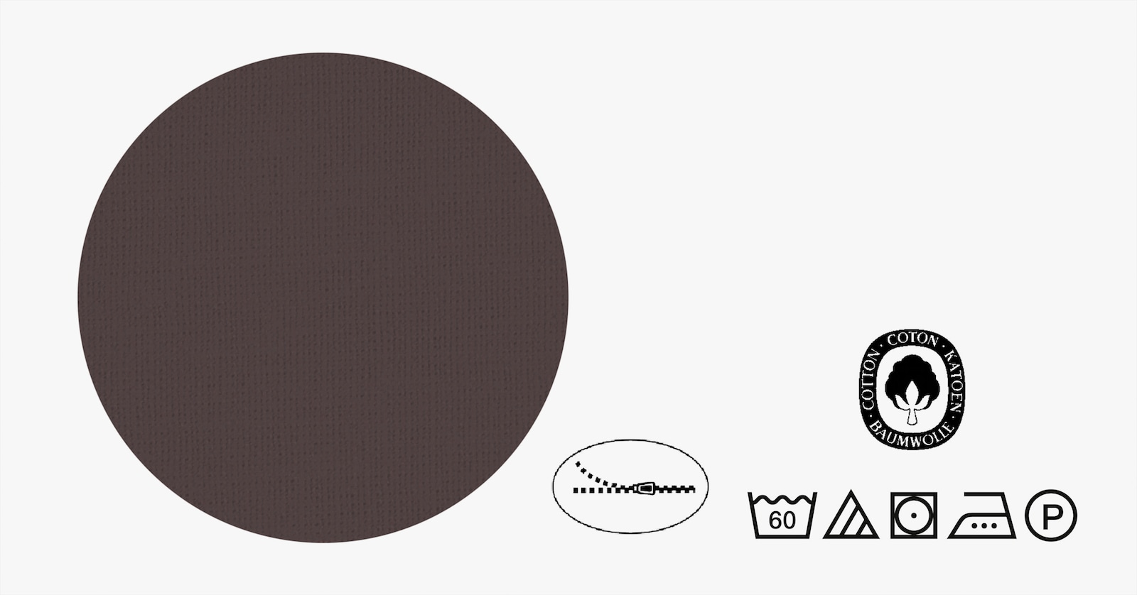 Biberna Bettwäsche - anthrazit-grau