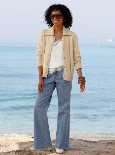 heine Strickjacke - sand