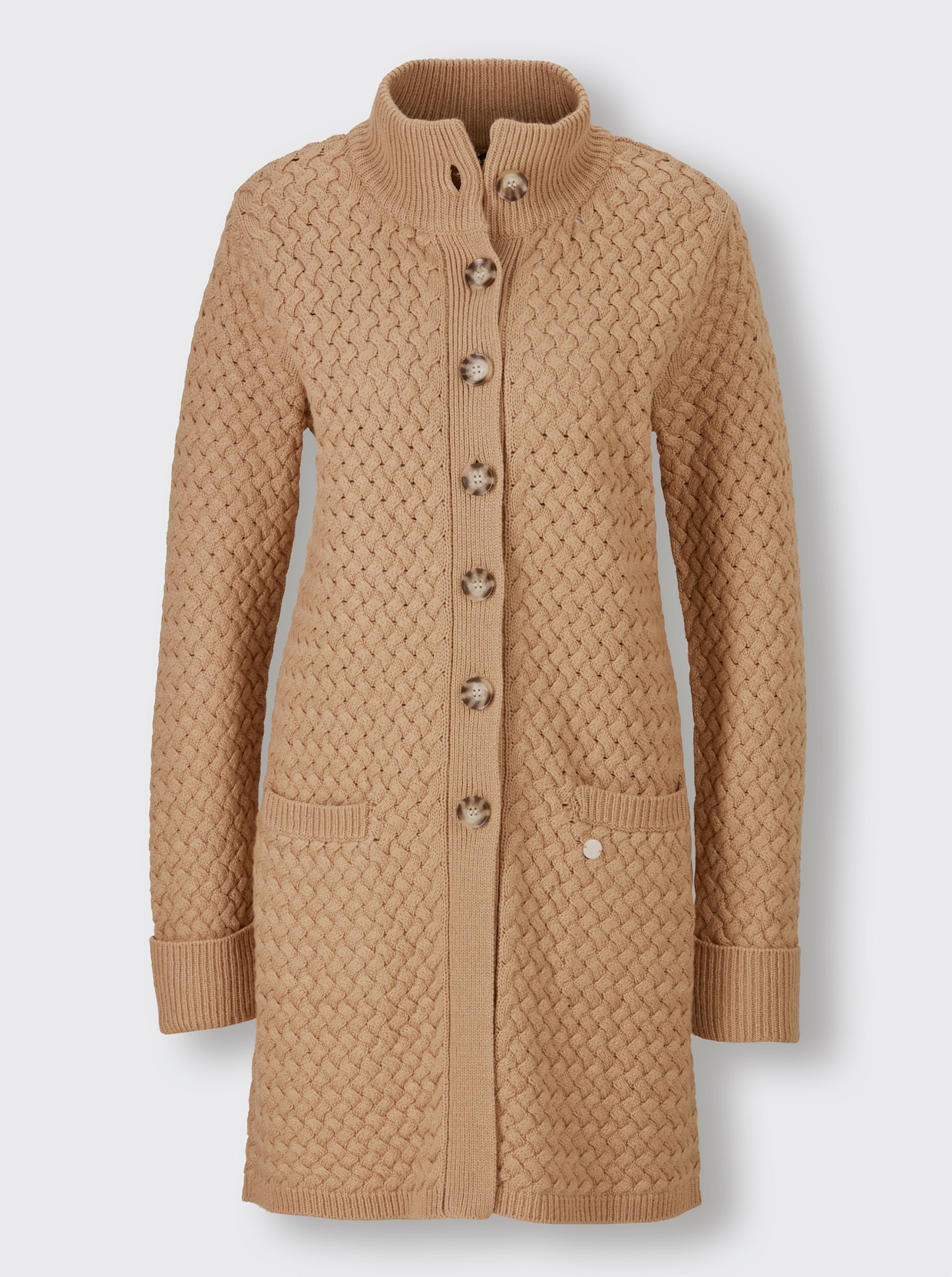 CREATION L PREMIUM Longstrickjacke - camel