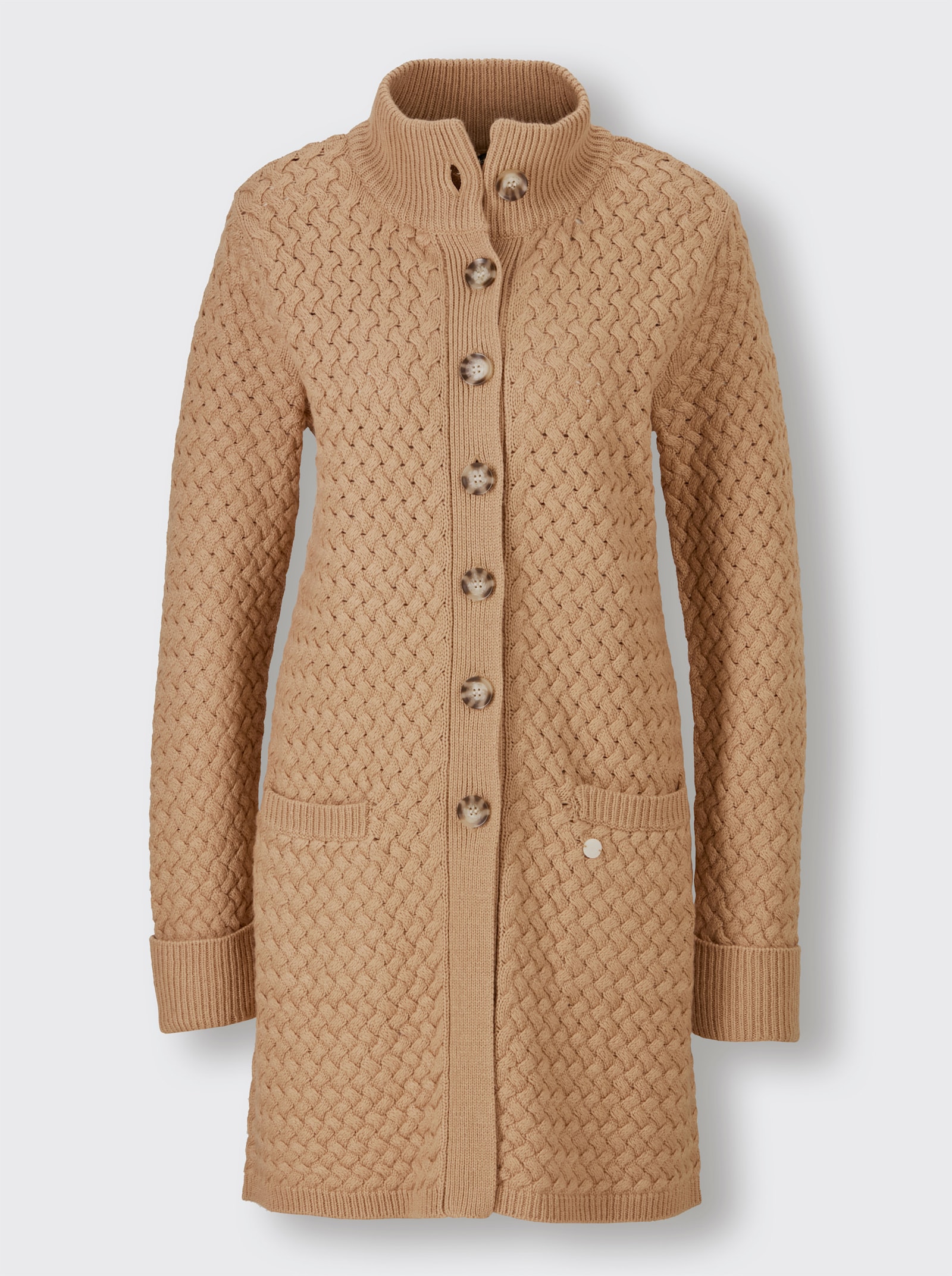 CREATION L PREMIUM Longstrickjacke - camel