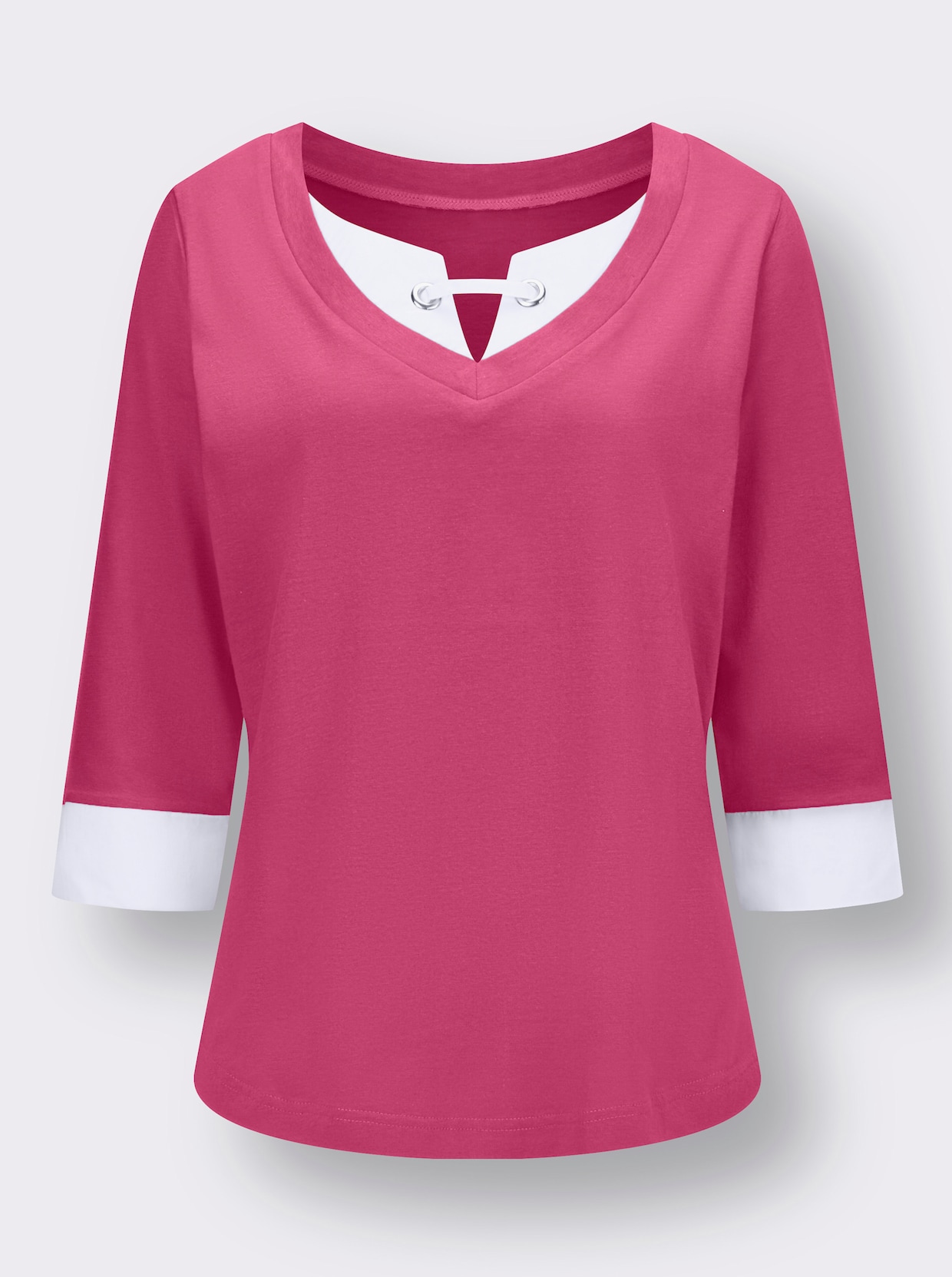 2-in-1-Shirt - fuchsia