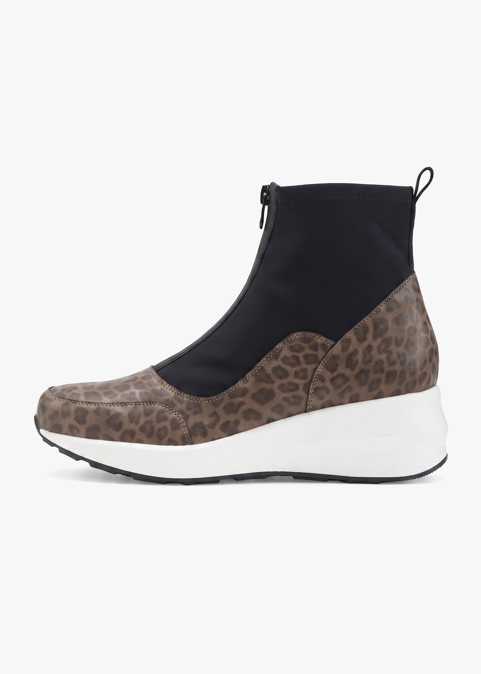 LASCANA Stiefelette - leo/schwarz