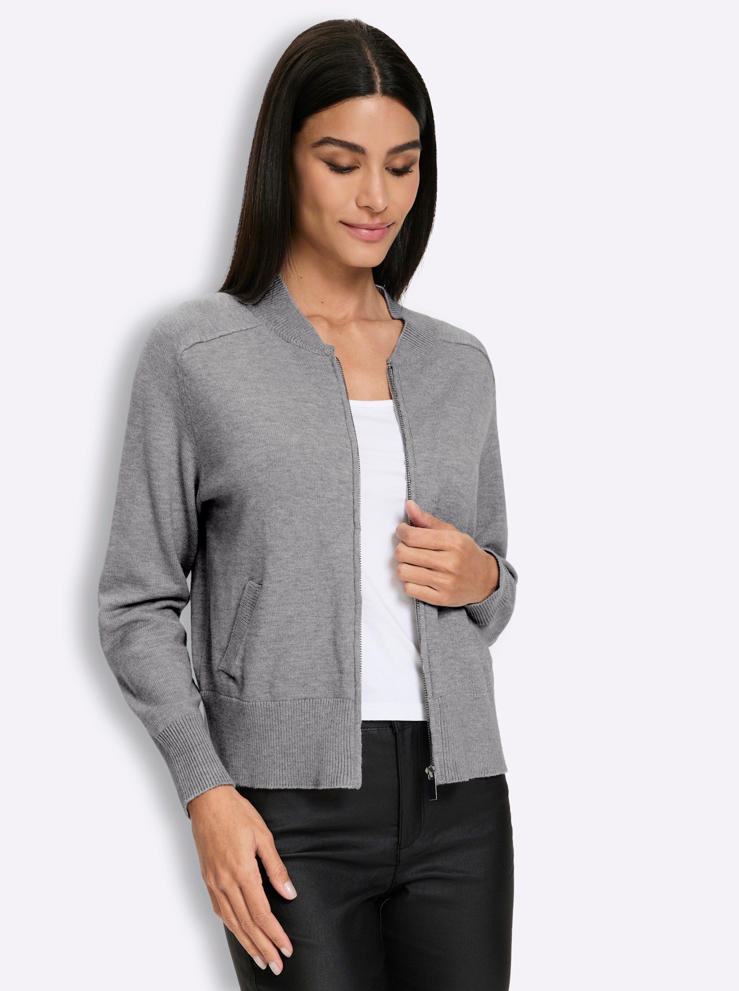Feinstrickjacke