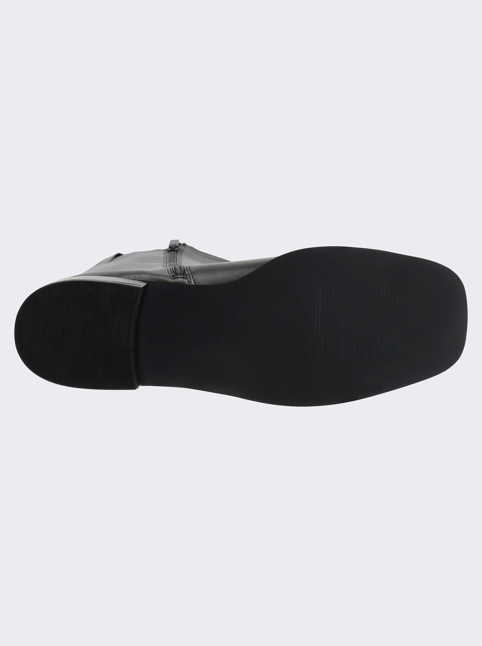 sheego Weitschaftstiefel mit Zierring - schwarz