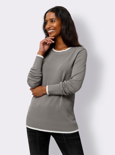 heine Feinstrickpullover - grau