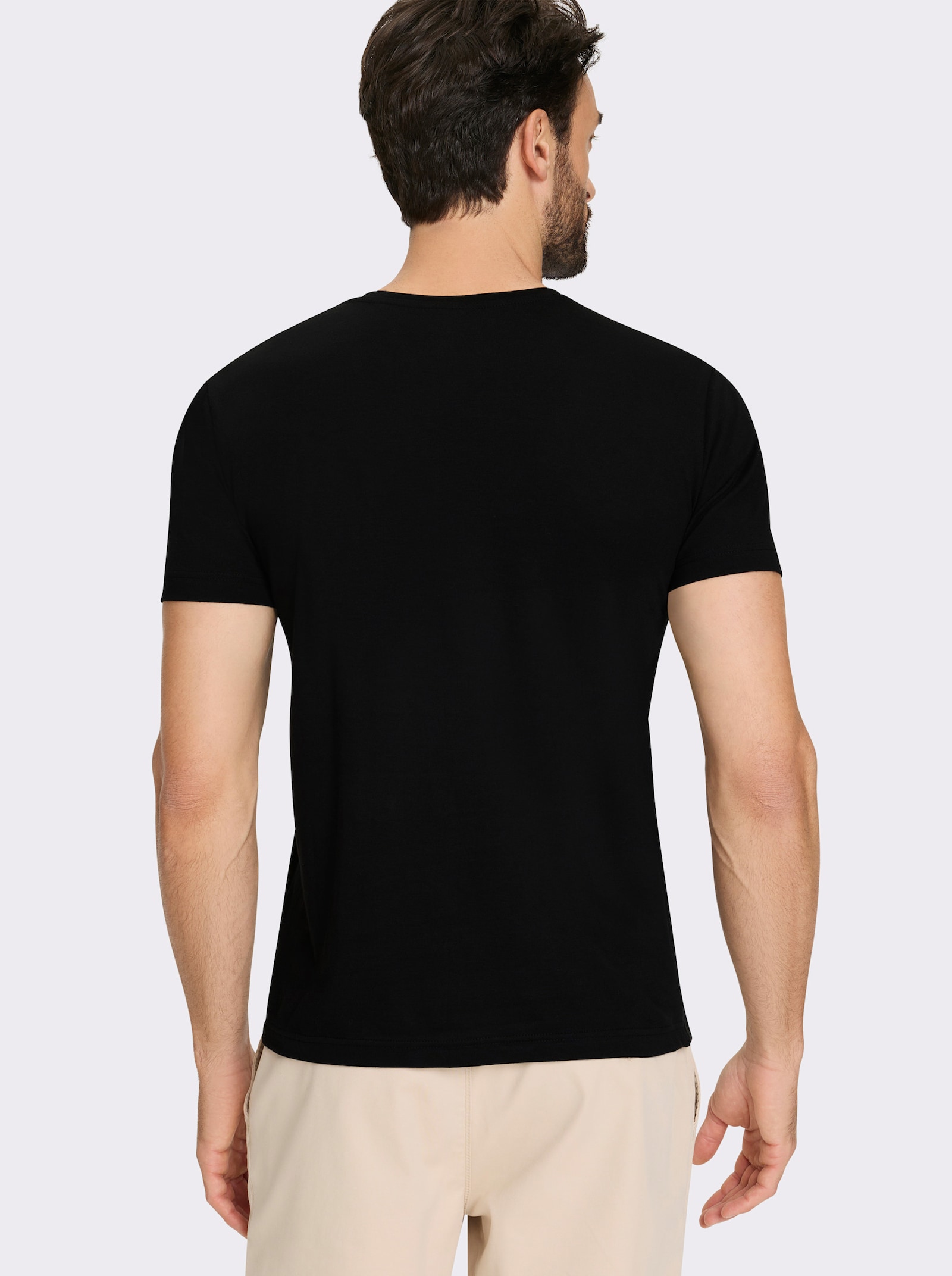 Catamaran T-Shirt mit Front-Print - schwarz-bedruckt