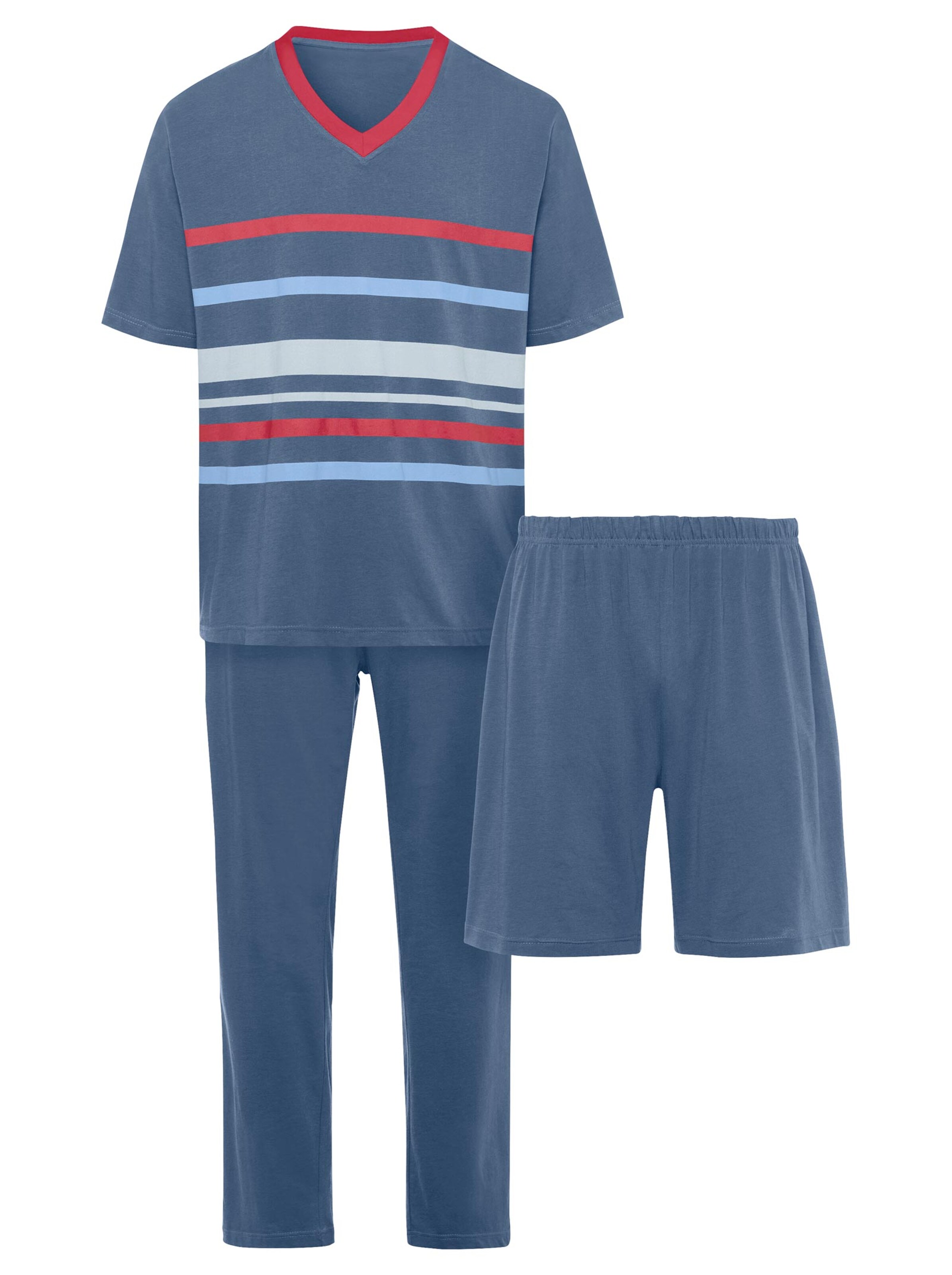 Schlafanzug 3-tlg. Set - marine