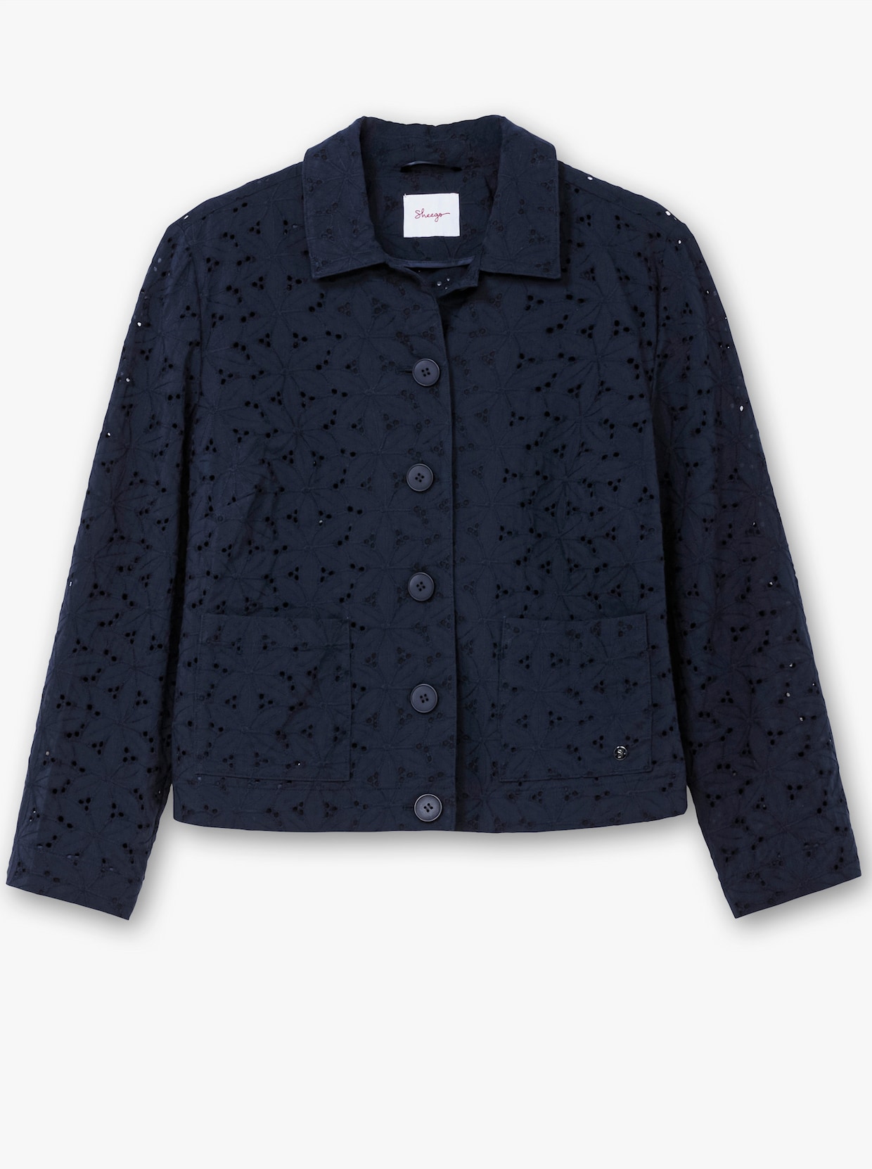 sheego Lange blouse - diepblauw